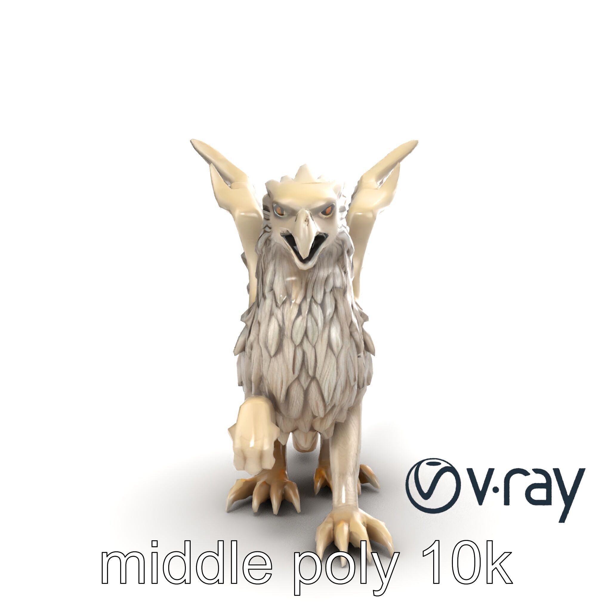 Chimera Mythological Creature model pack Low-poly 3D model_12