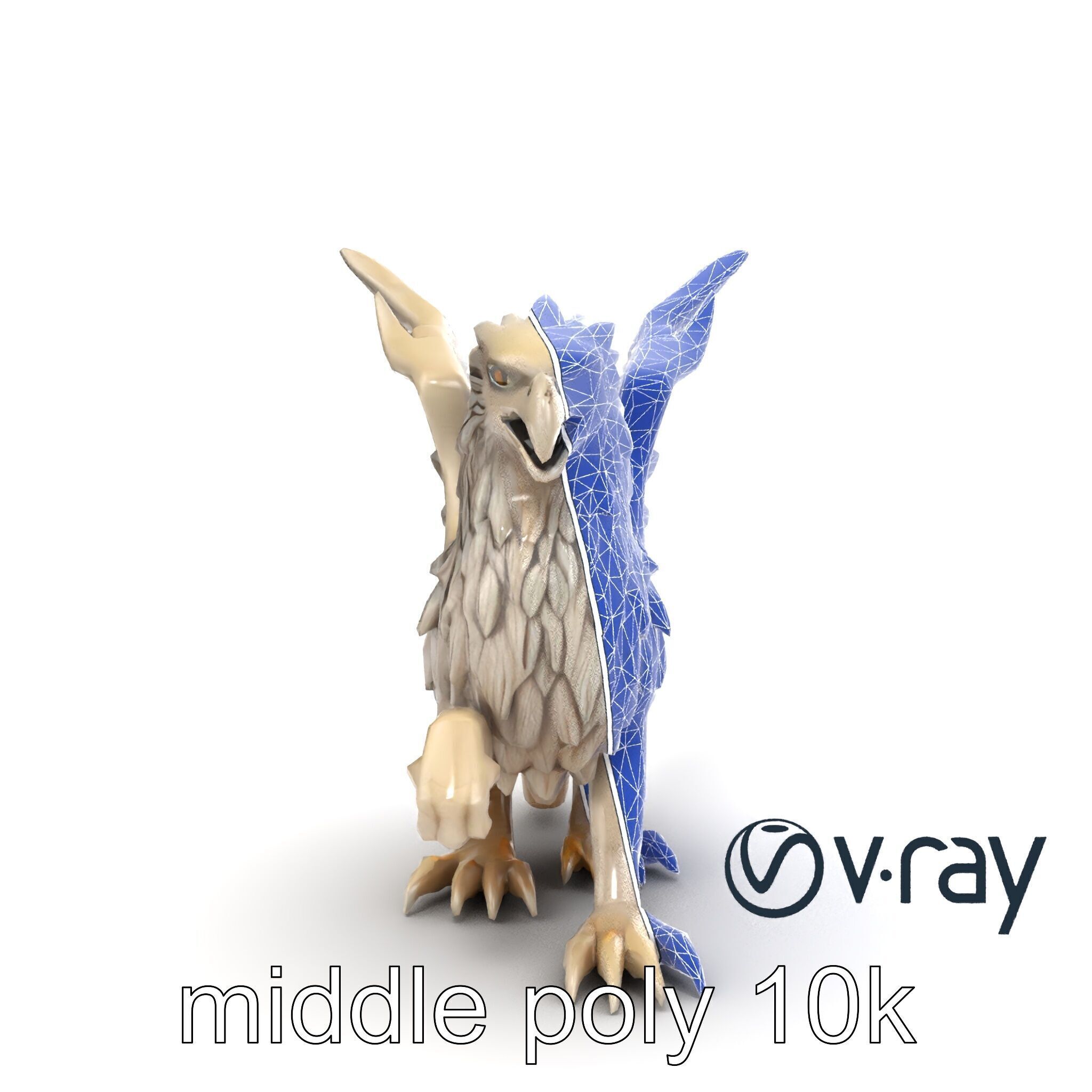 Chimera Mythological Creature model pack Low-poly 3D model_16