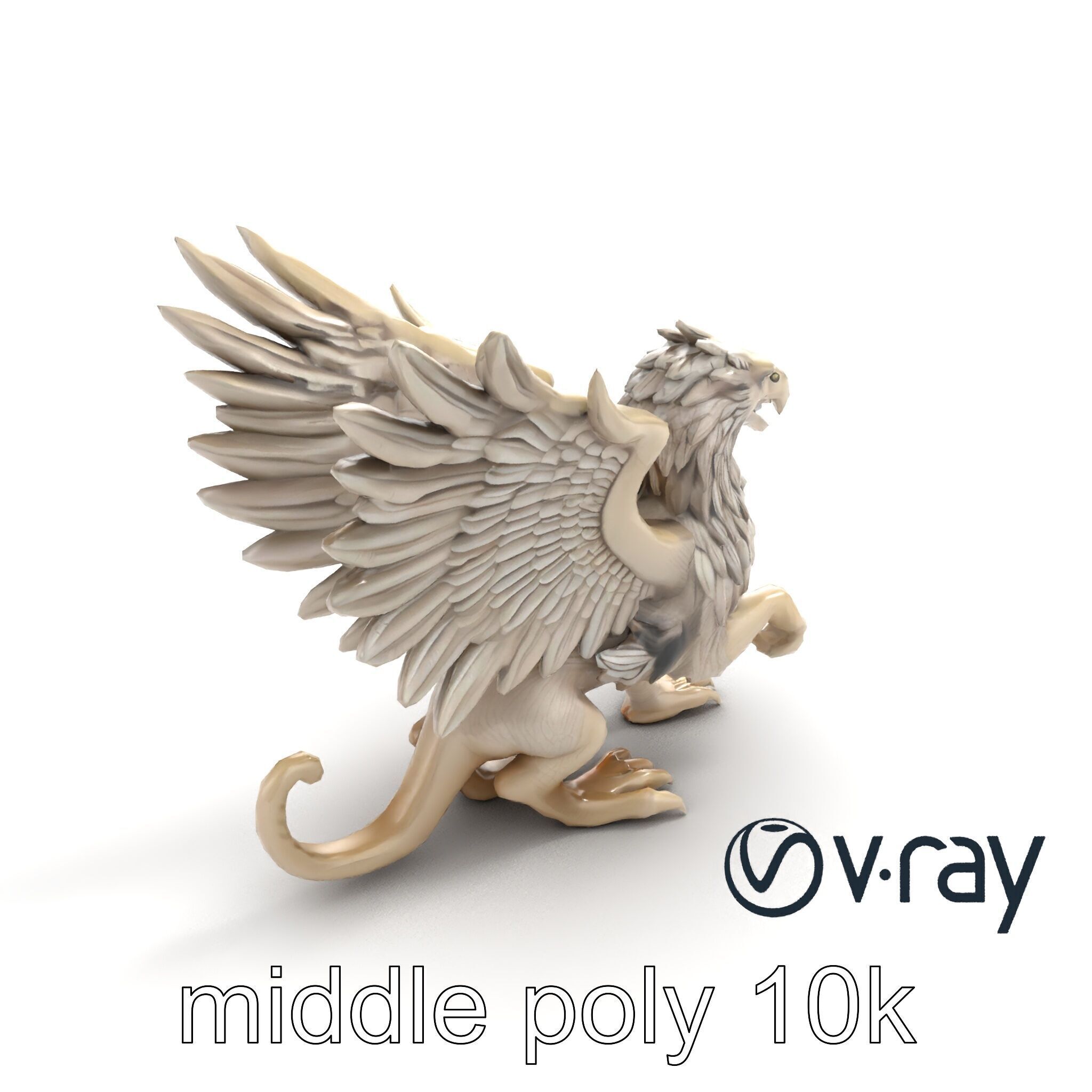 Chimera Mythological Creature model pack Low-poly 3D model_7