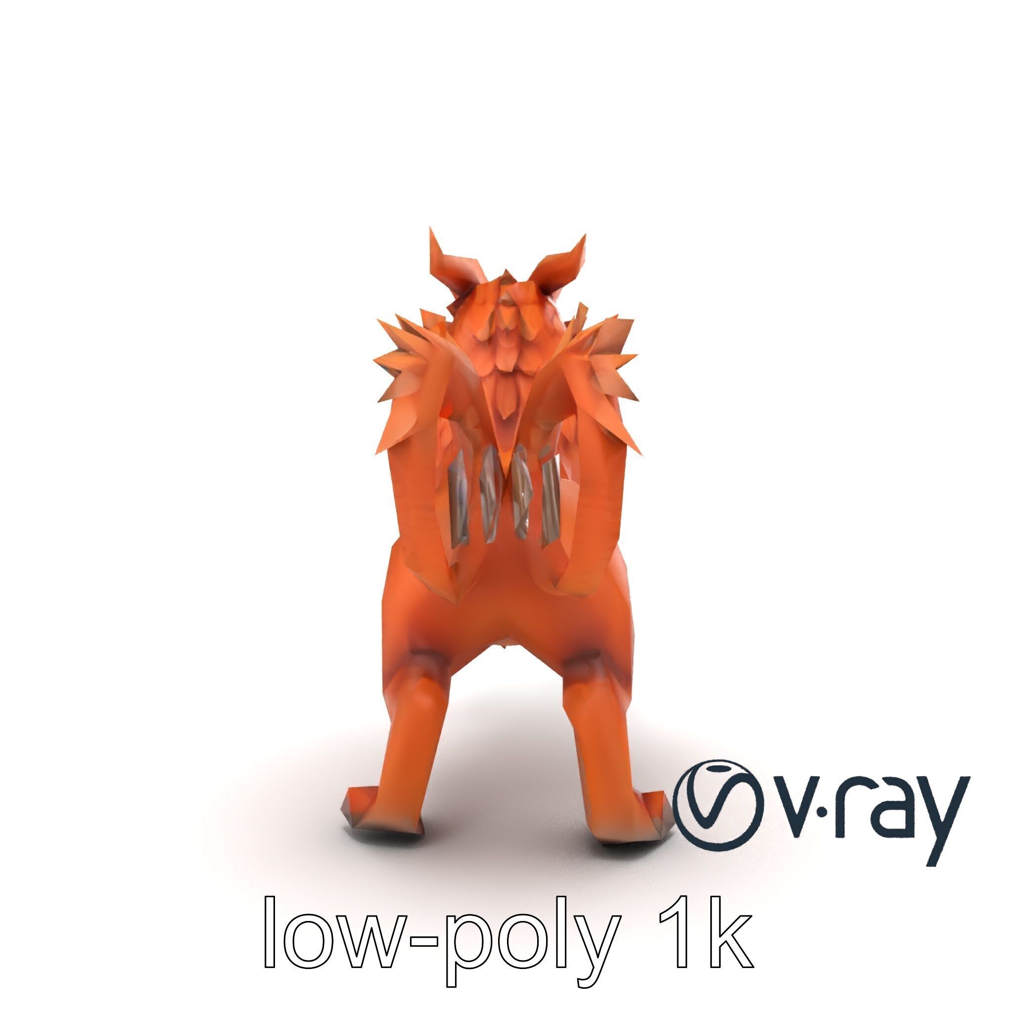 Chimera Mythological Creature model pack Low-poly 3D model_45