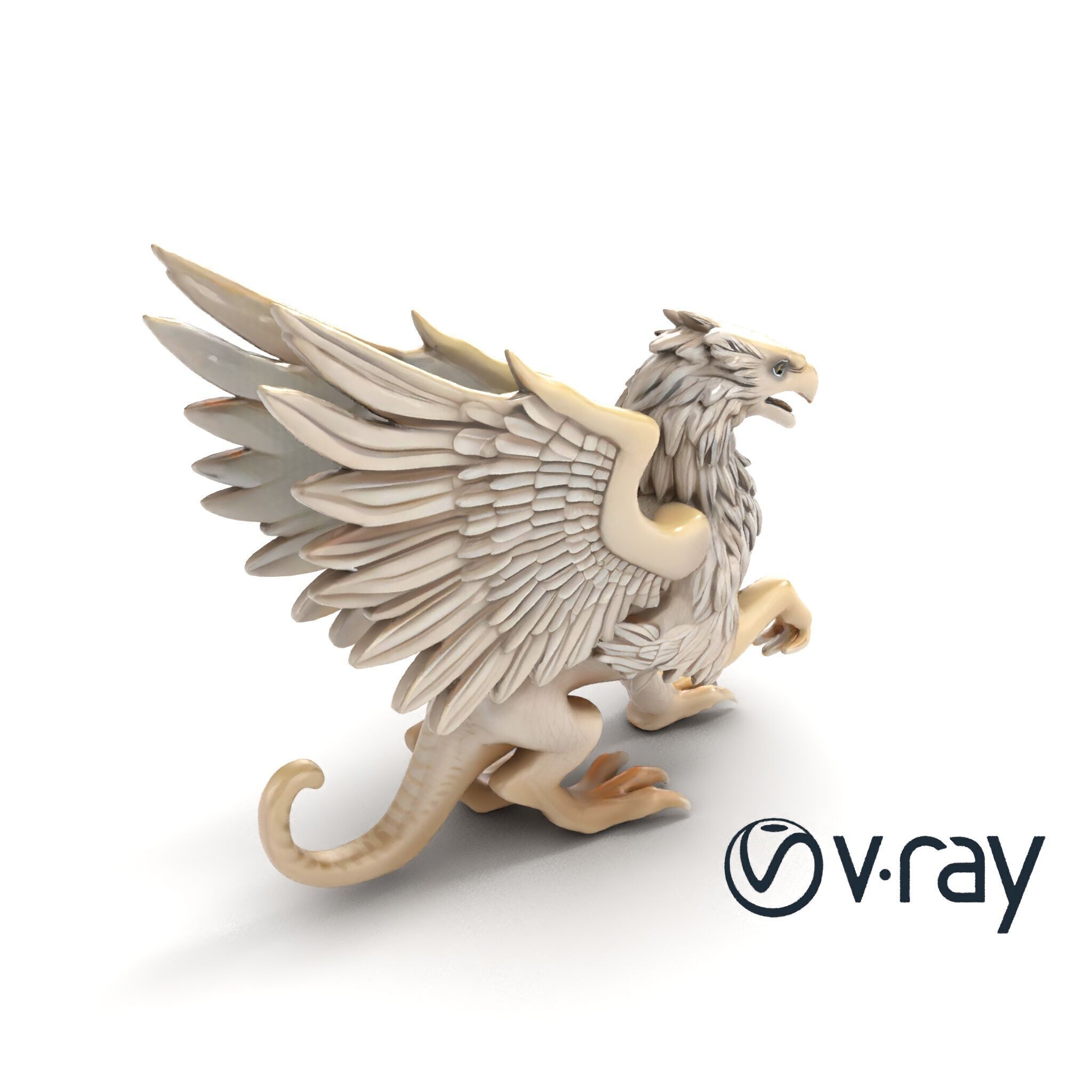 Chimera Mythological Creature model pack Low-poly 3D model_9