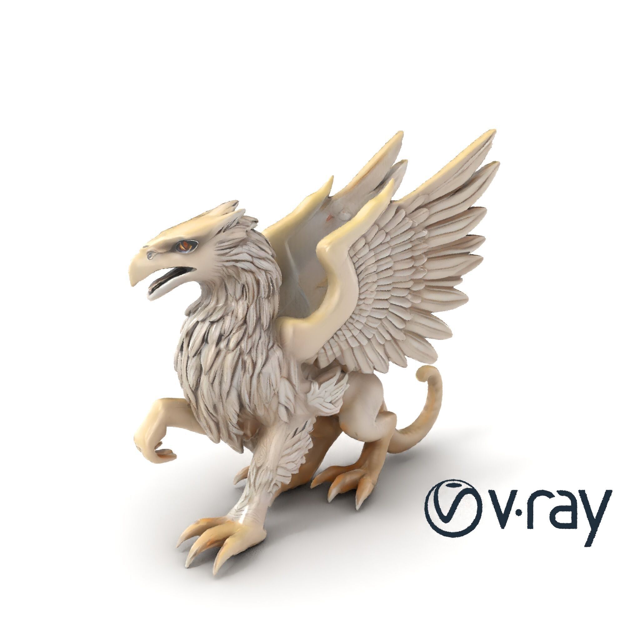 Chimera Mythological Creature model pack Low-poly 3D model_6