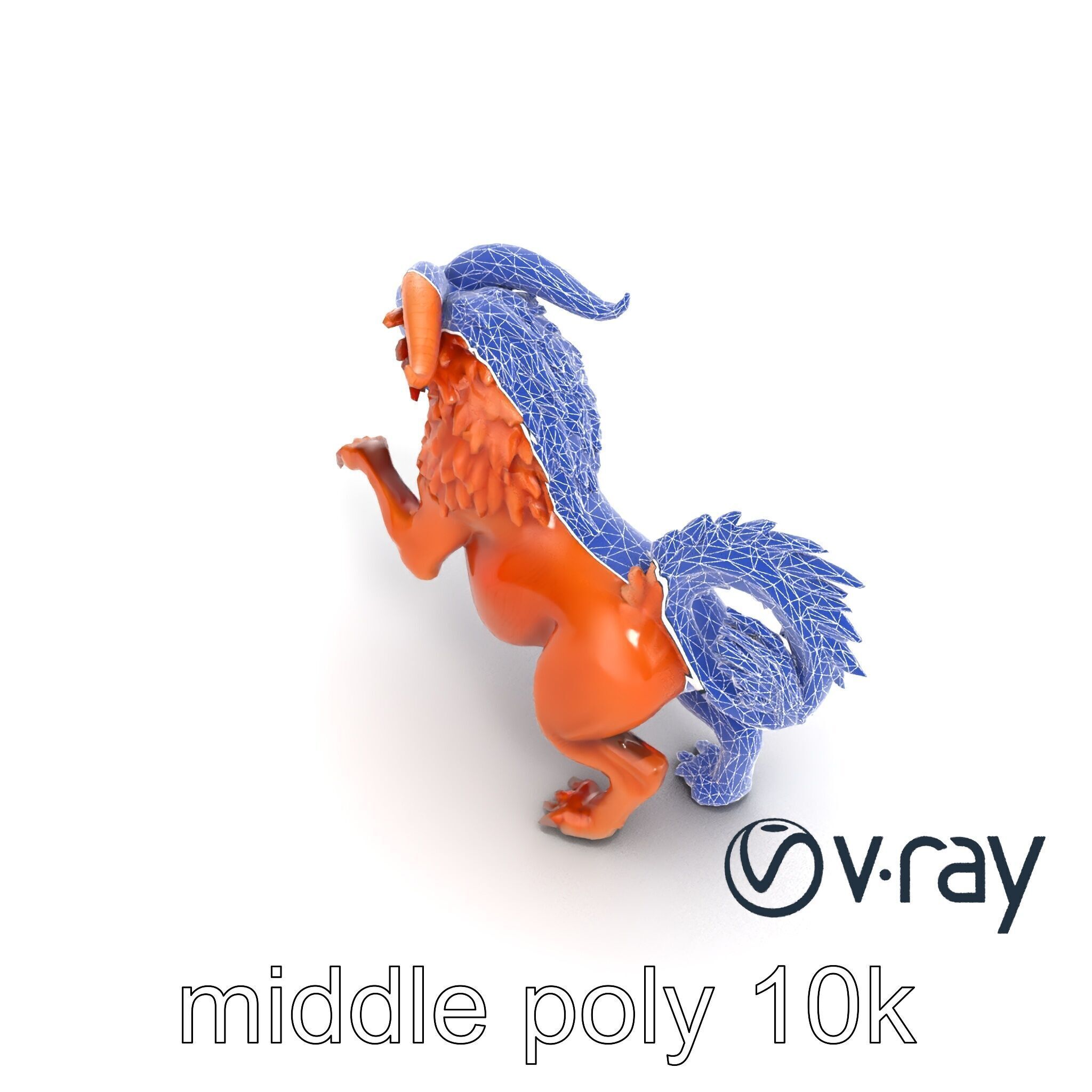 Chimera Mythological Creature model pack Low-poly 3D model_63