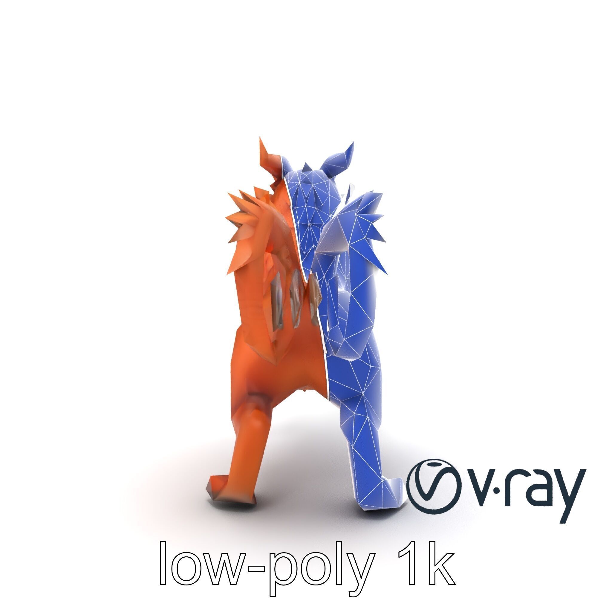 Chimera Mythological Creature model pack Low-poly 3D model_61