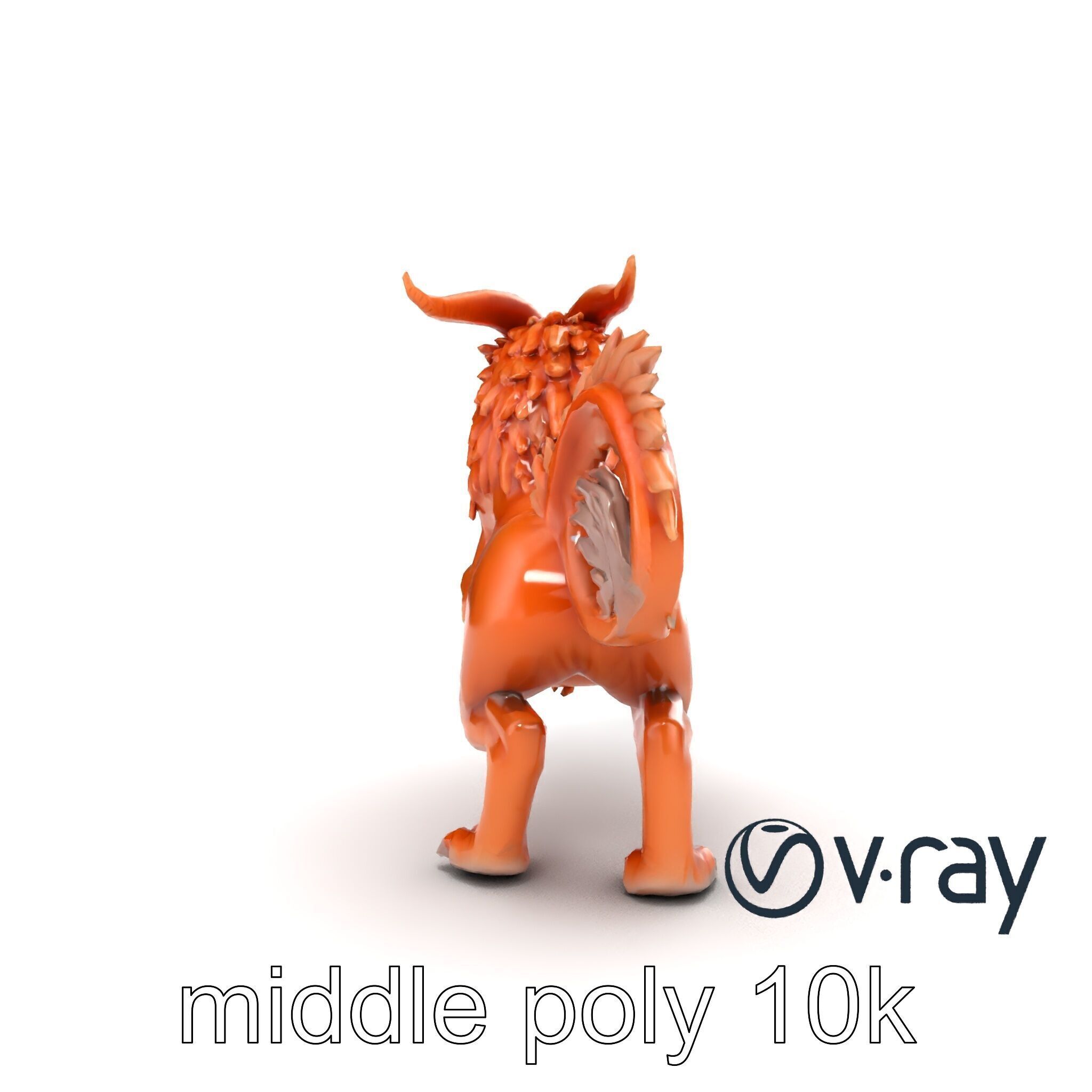 Chimera Mythological Creature model pack Low-poly 3D model_59