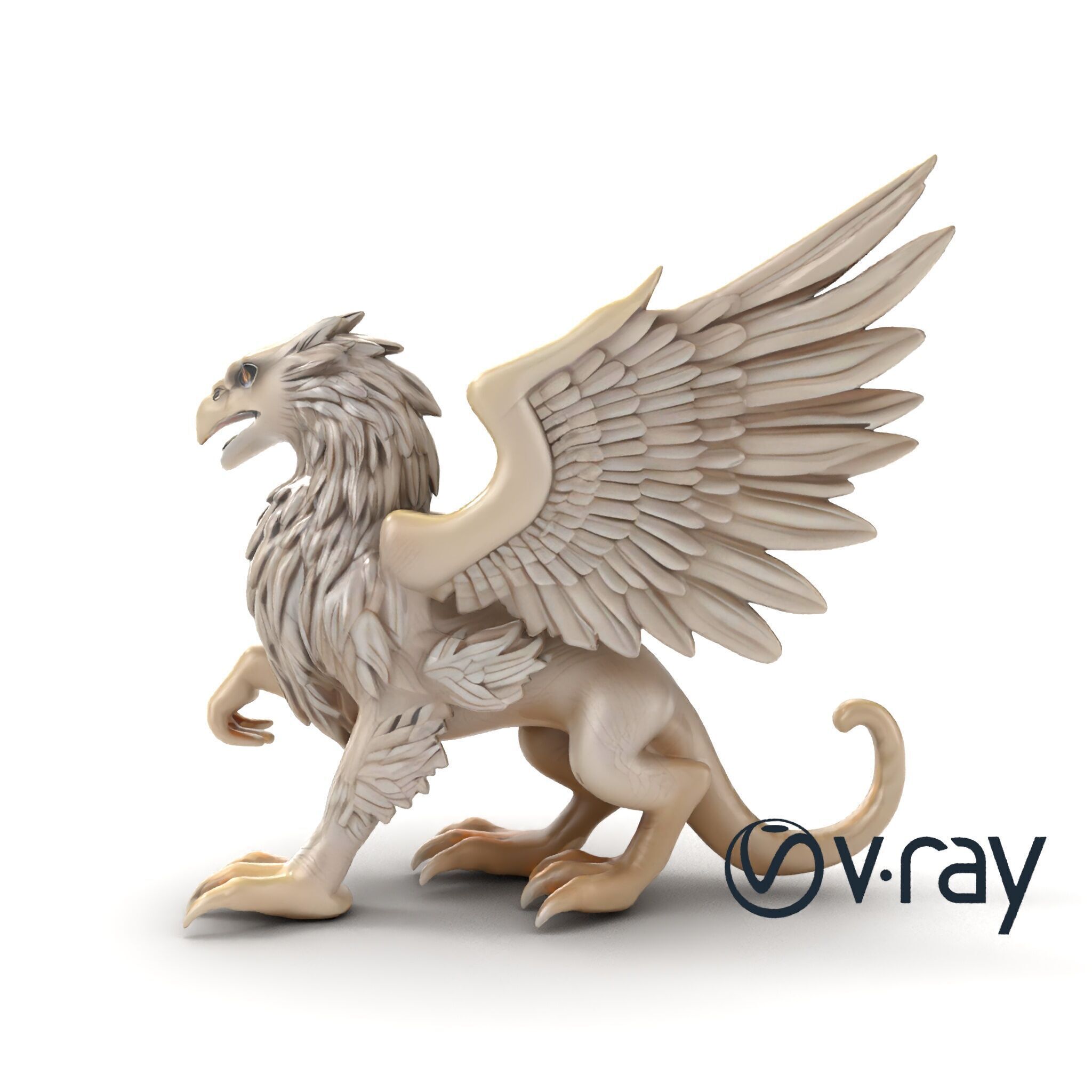 Chimera Mythological Creature model pack Low-poly 3D model_11