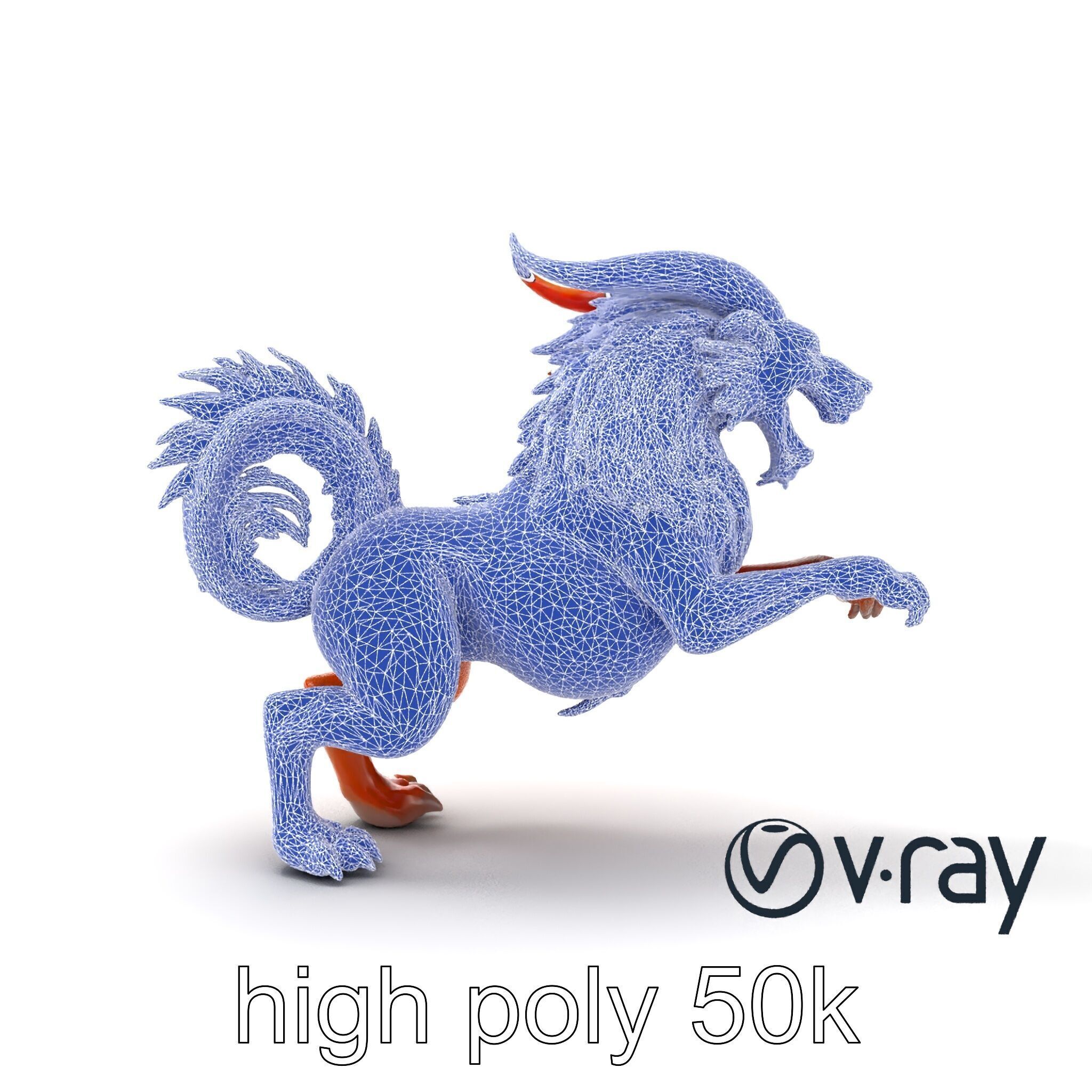Chimera Mythological Creature model pack Low-poly 3D model_62