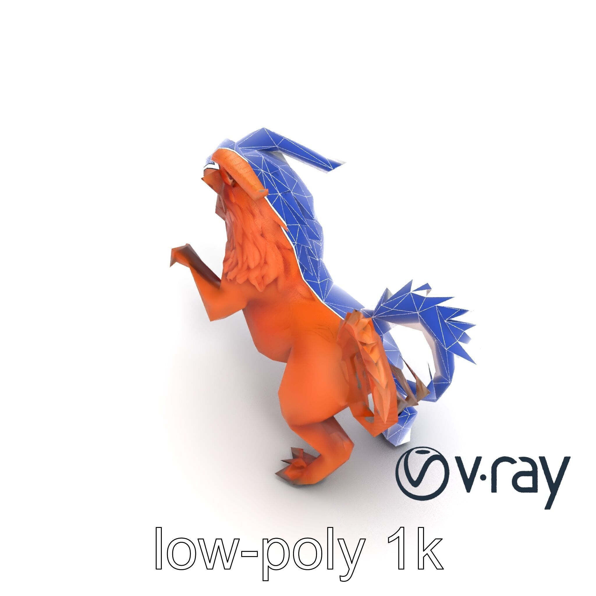 Chimera Mythological Creature model pack Low-poly 3D model_60