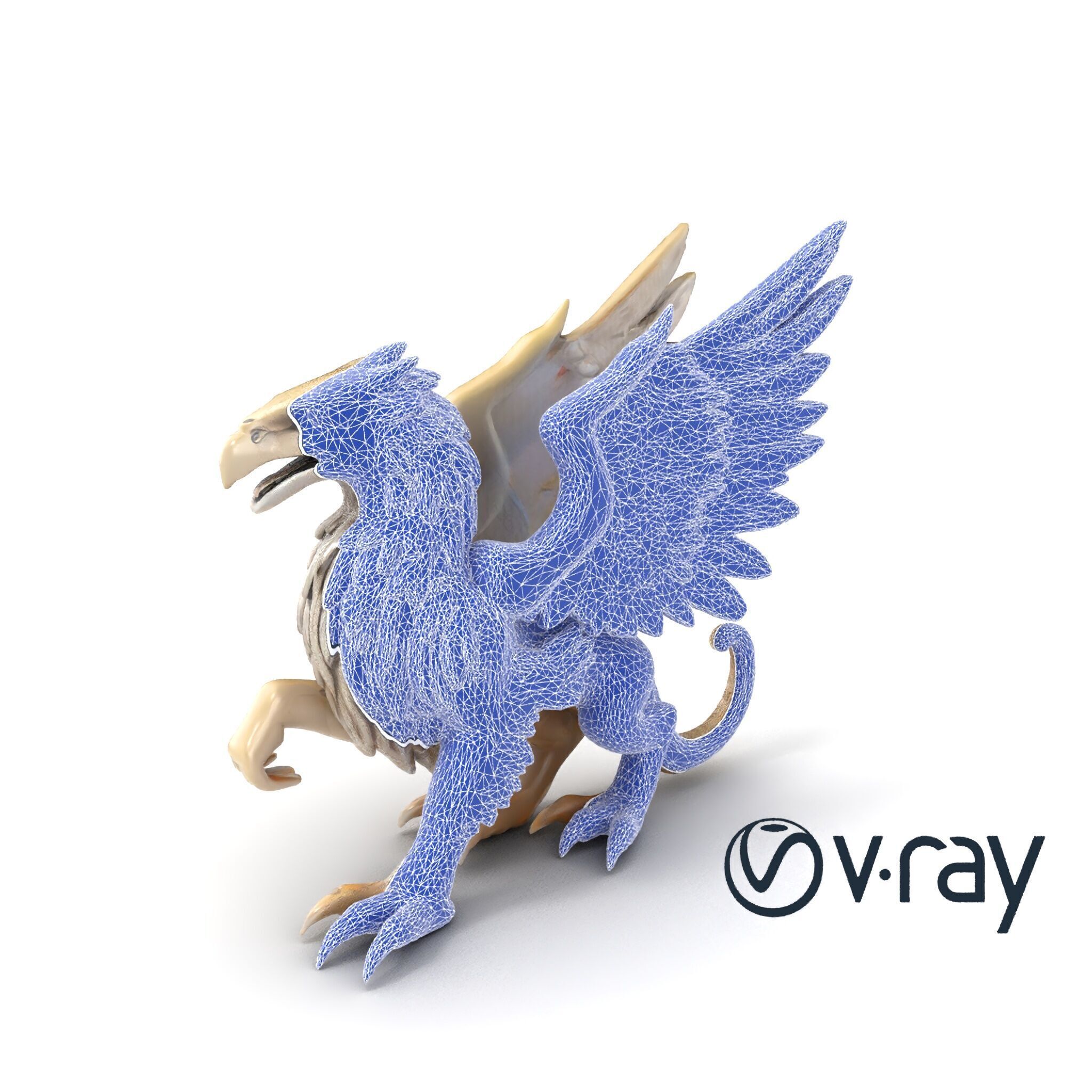 Chimera Mythological Creature model pack Low-poly 3D model_26