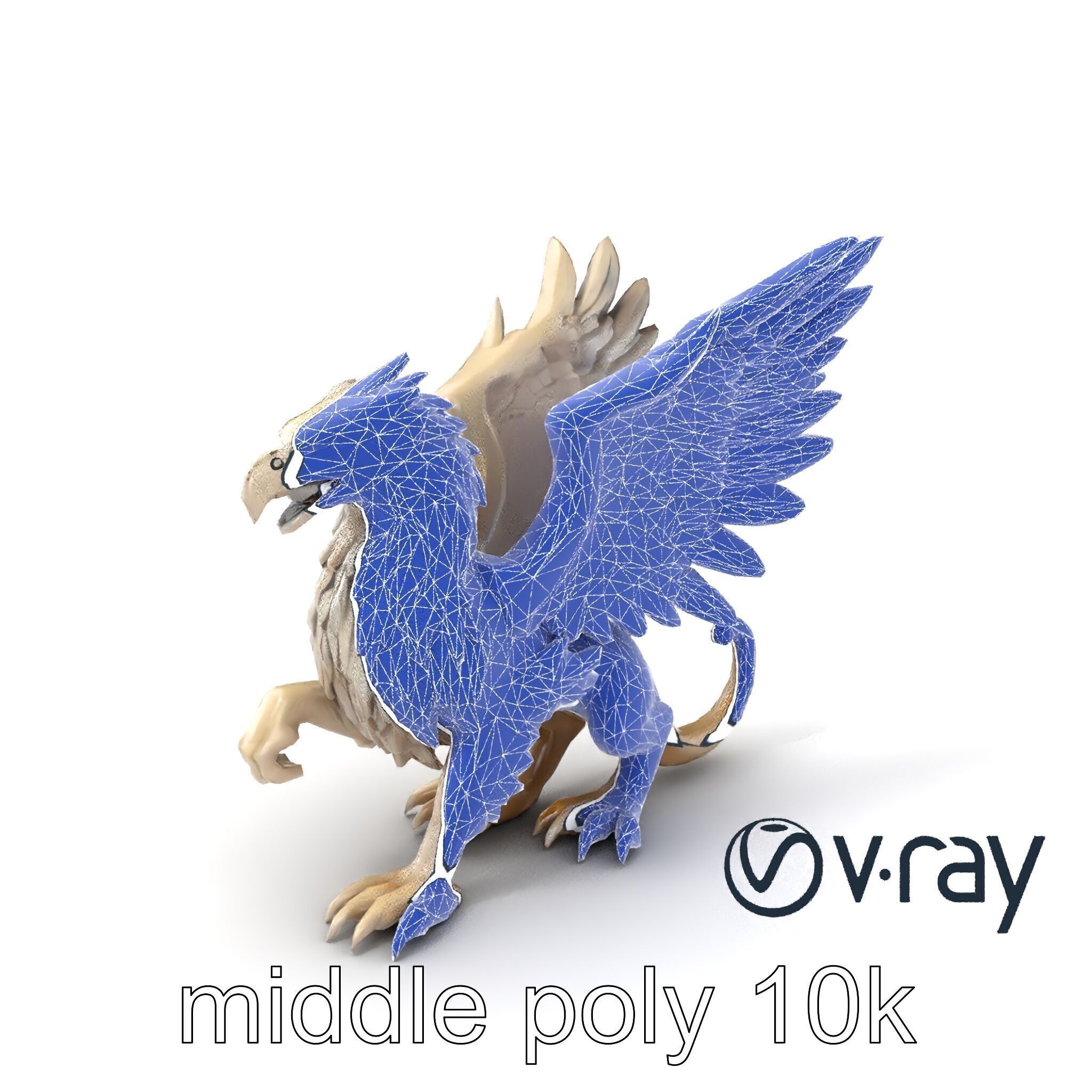 Chimera Mythological Creature model pack Low-poly 3D model_4