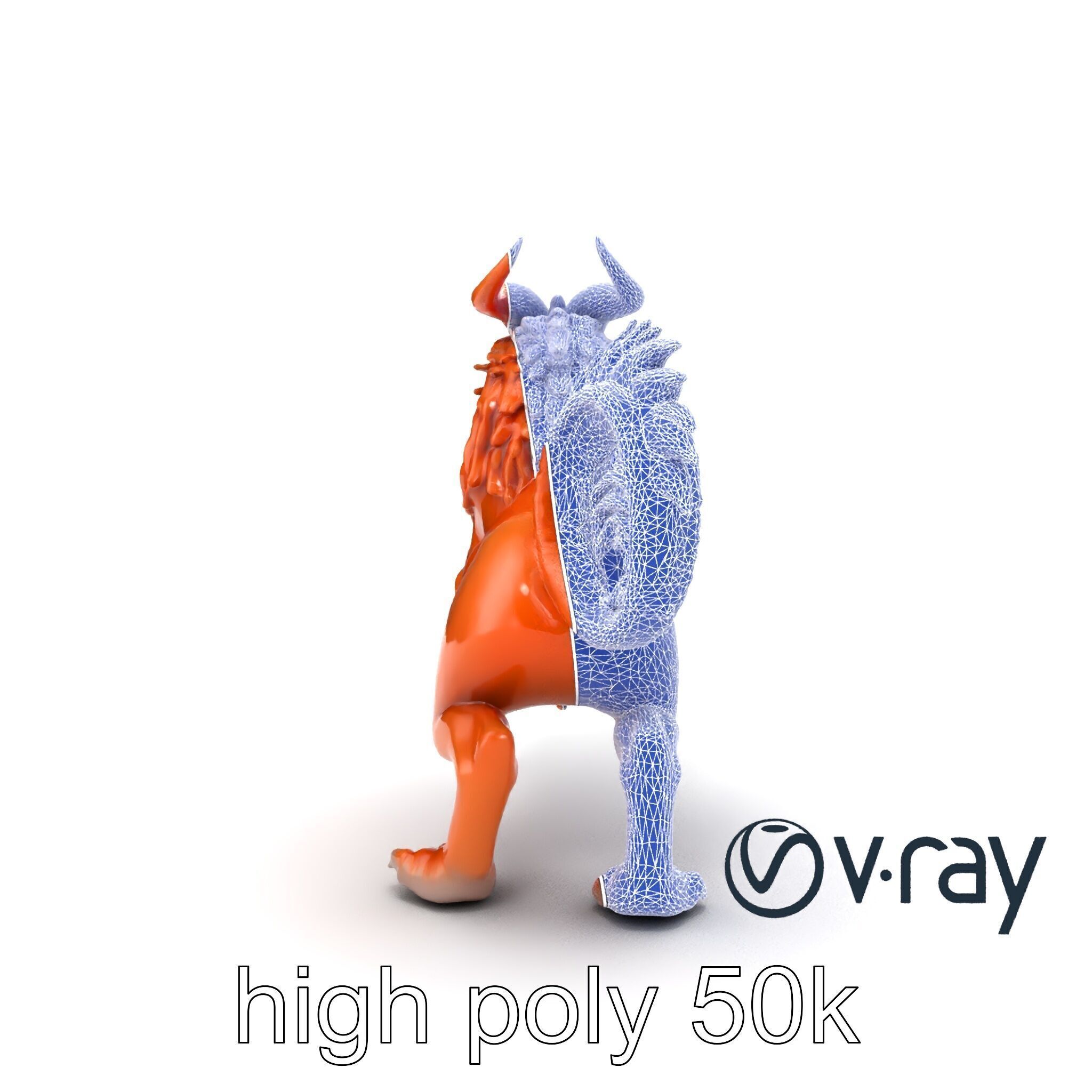 Chimera Mythological Creature model pack Low-poly 3D model_58