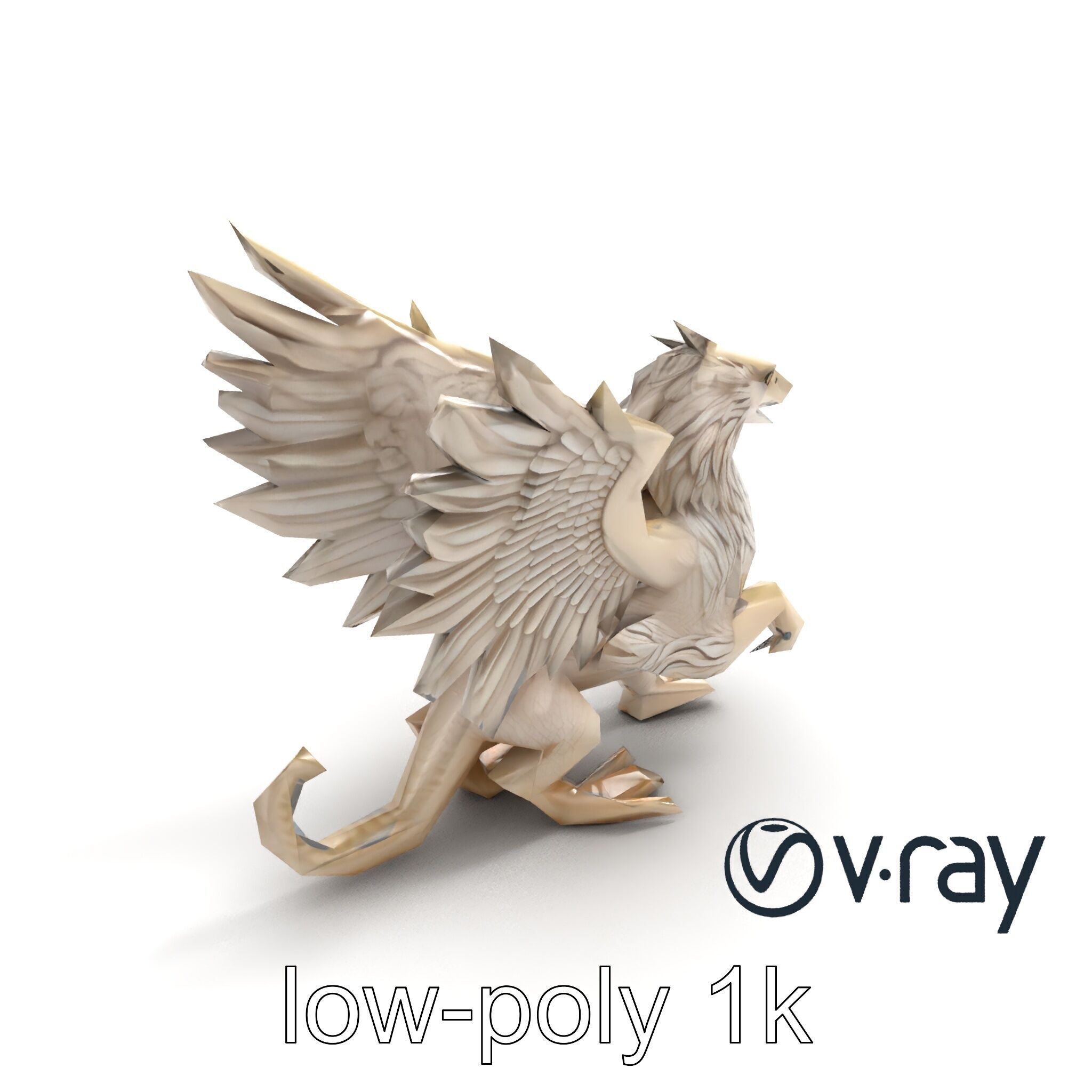 Chimera Mythological Creature model pack Low-poly 3D model_8
