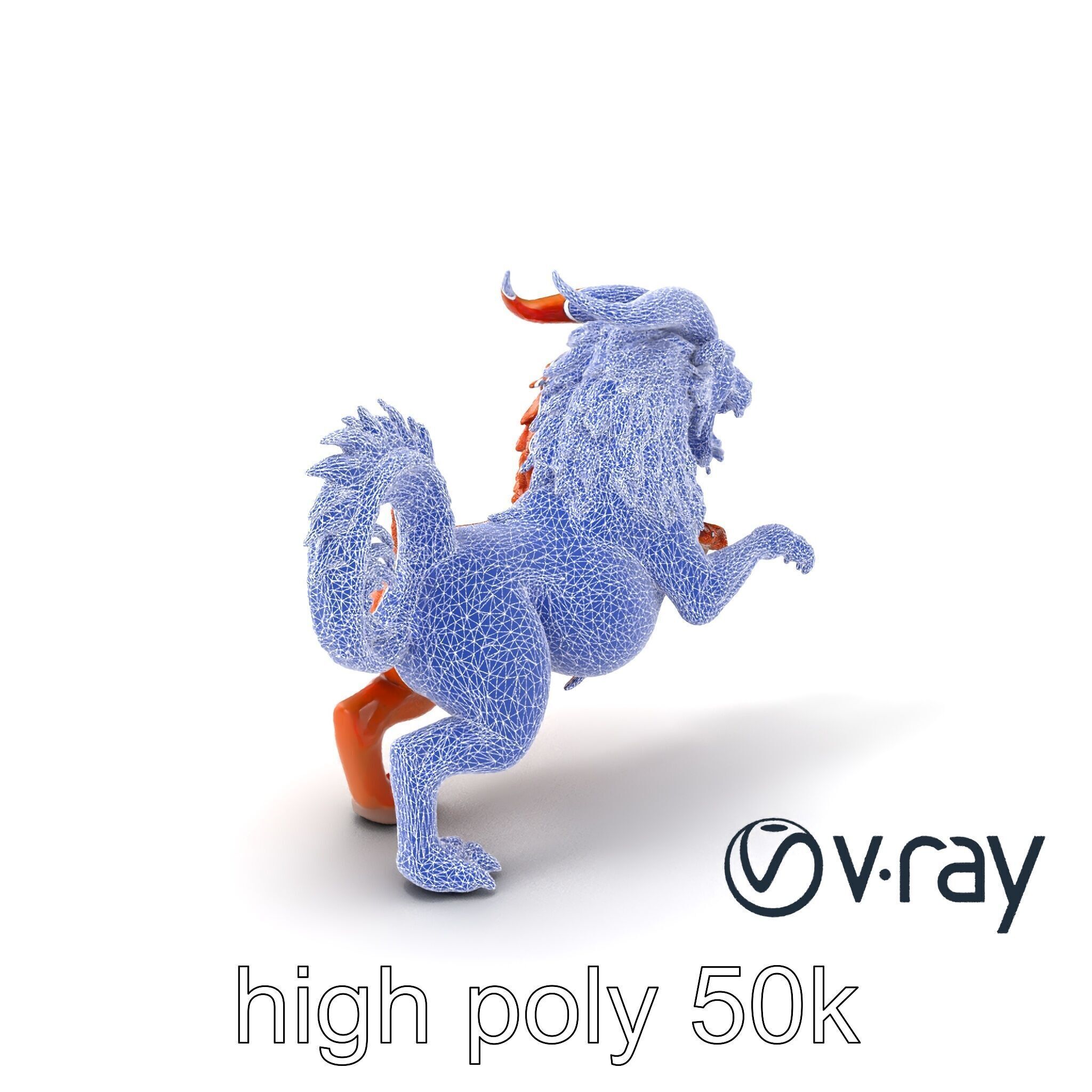 Chimera Mythological Creature model pack Low-poly 3D model_41