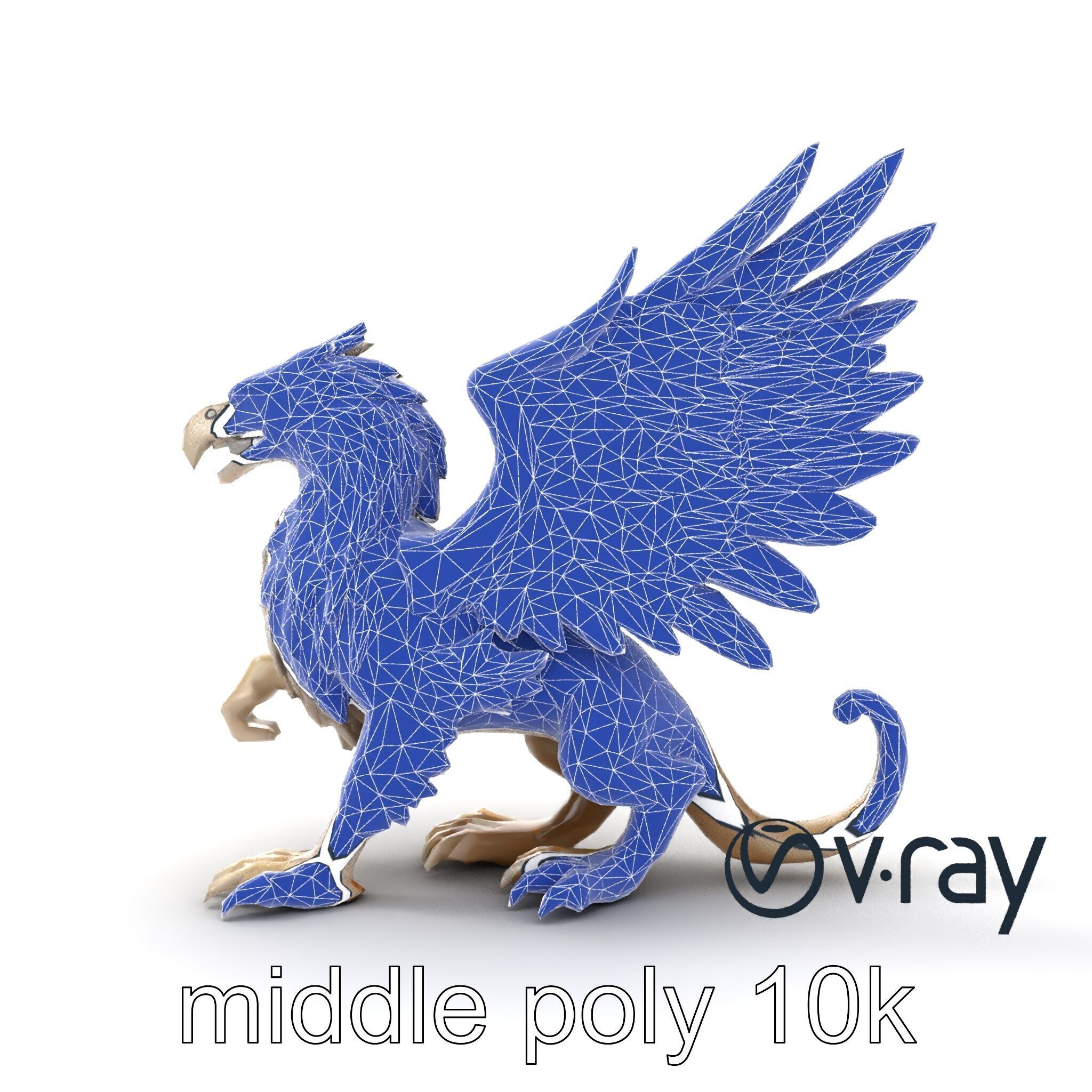Chimera Mythological Creature model pack Low-poly 3D model_31