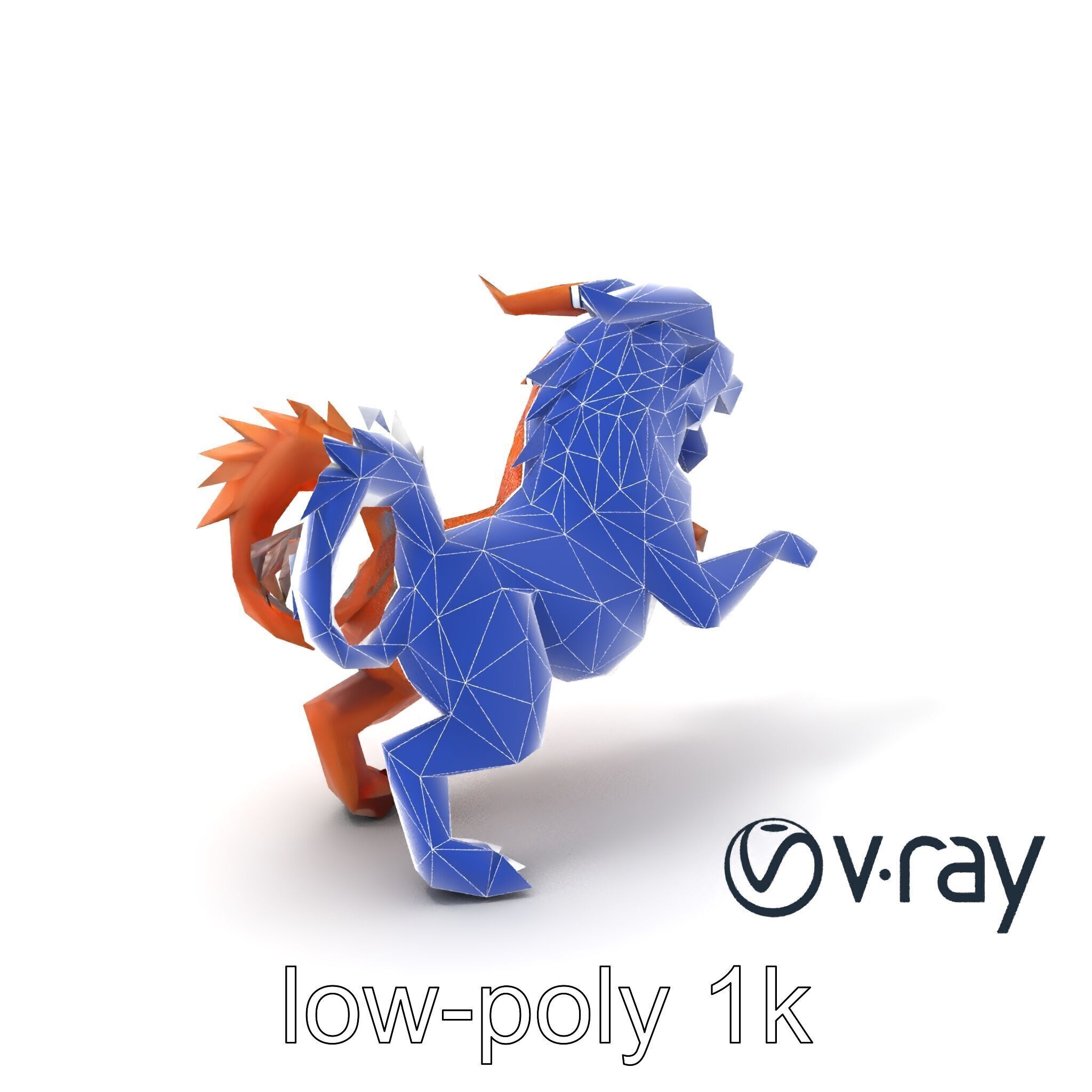 Chimera Mythological Creature model pack Low-poly 3D model_37