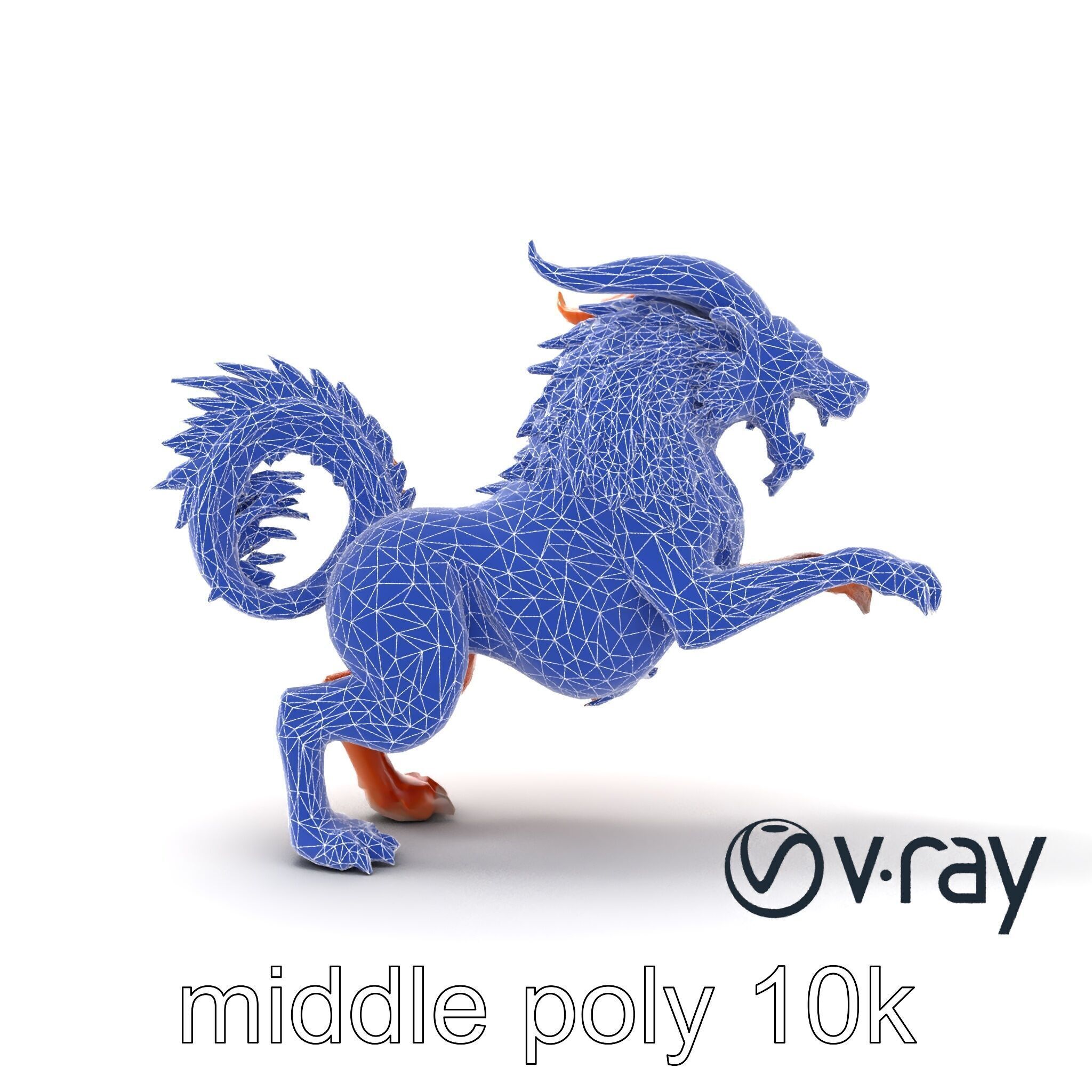 Chimera Mythological Creature model pack Low-poly 3D model_48