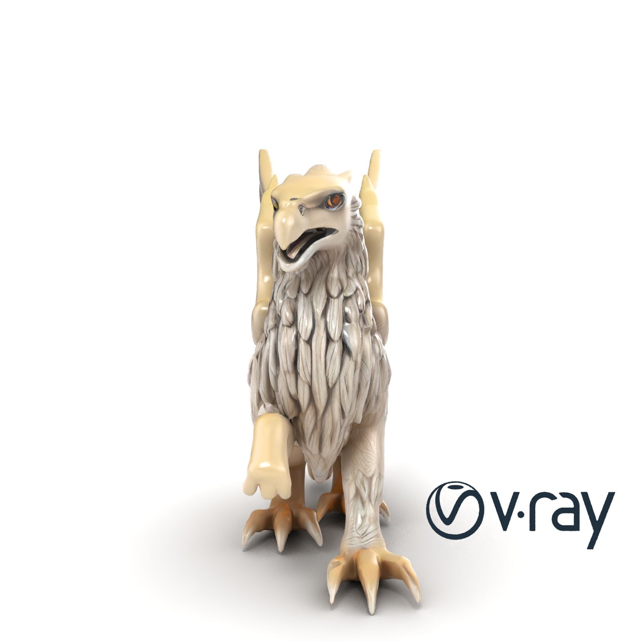 Chimera Mythological Creature model pack Low-poly 3D model_14