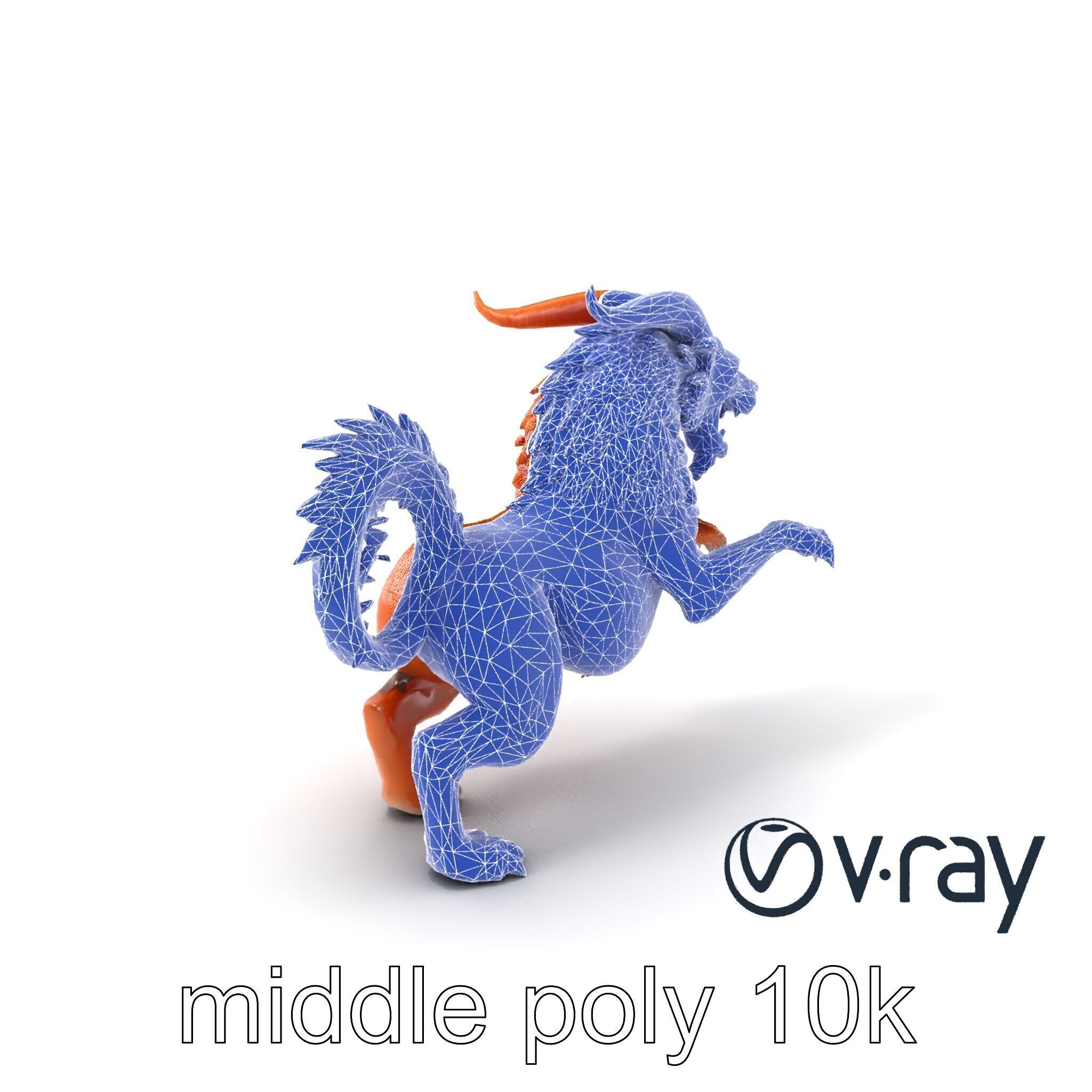 Chimera Mythological Creature model pack Low-poly 3D model_36