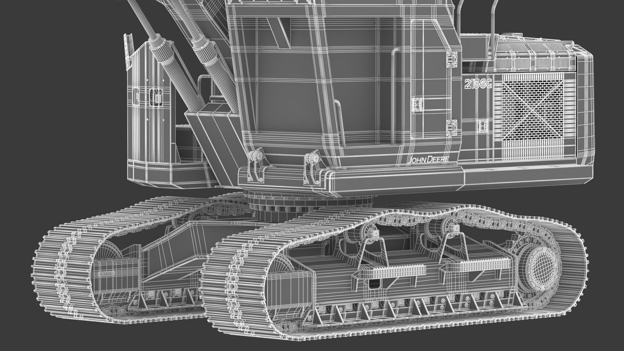 John Deere 2156G Log Loader 2021 3D model_32
