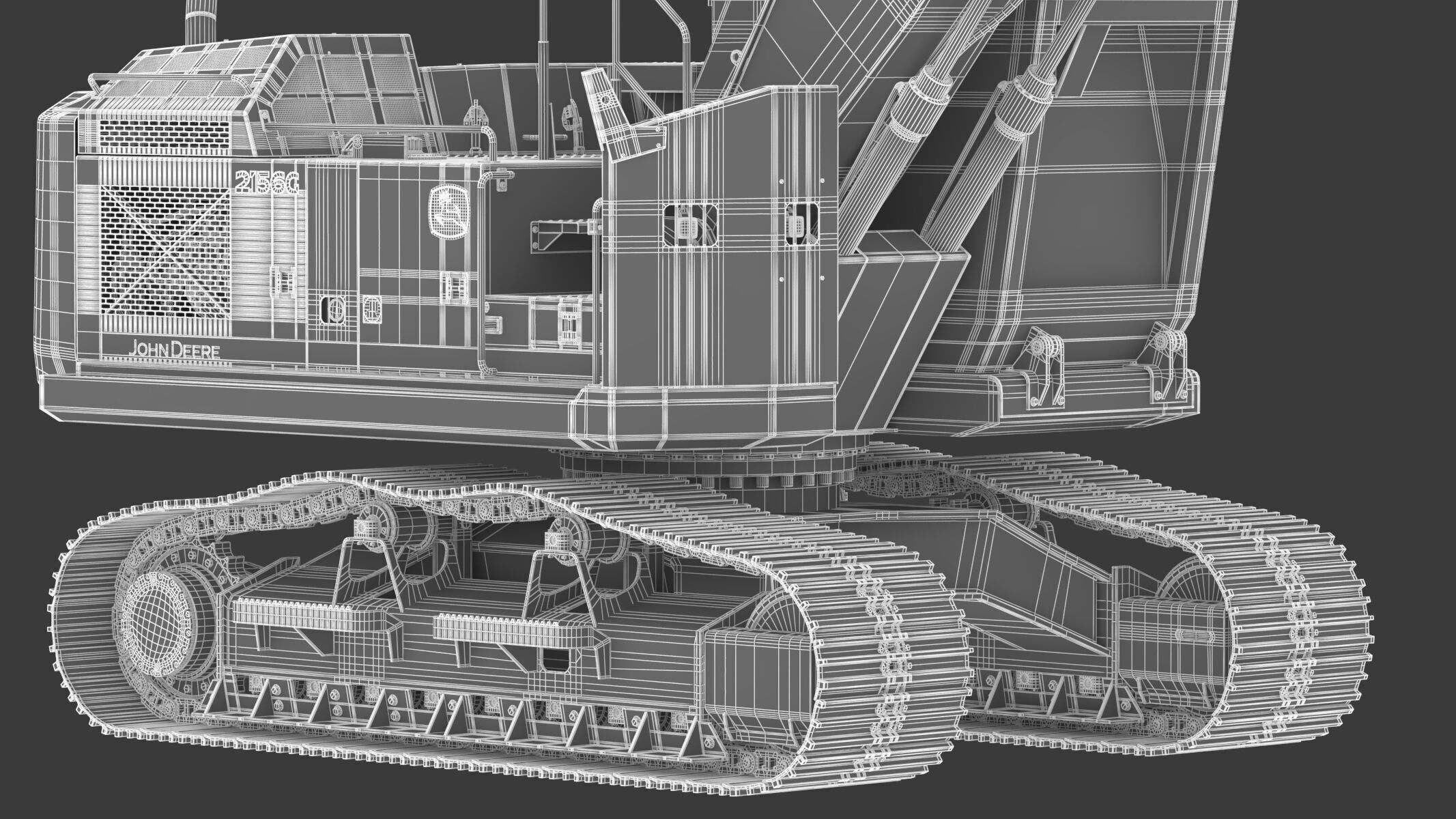 John Deere 2156G Log Loader 2021 3D model_34