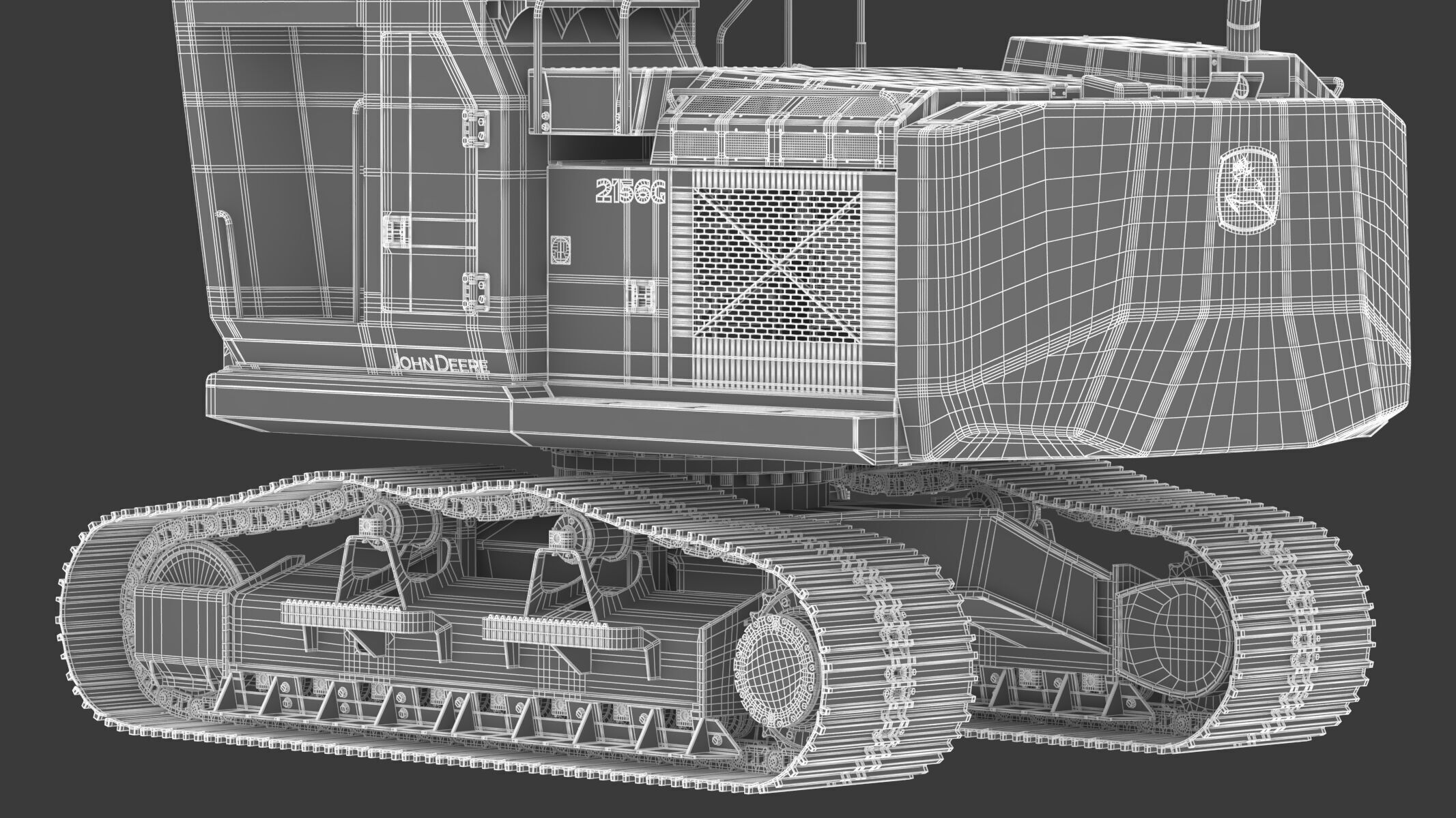John Deere 2156G Log Loader 2021 3D model_38