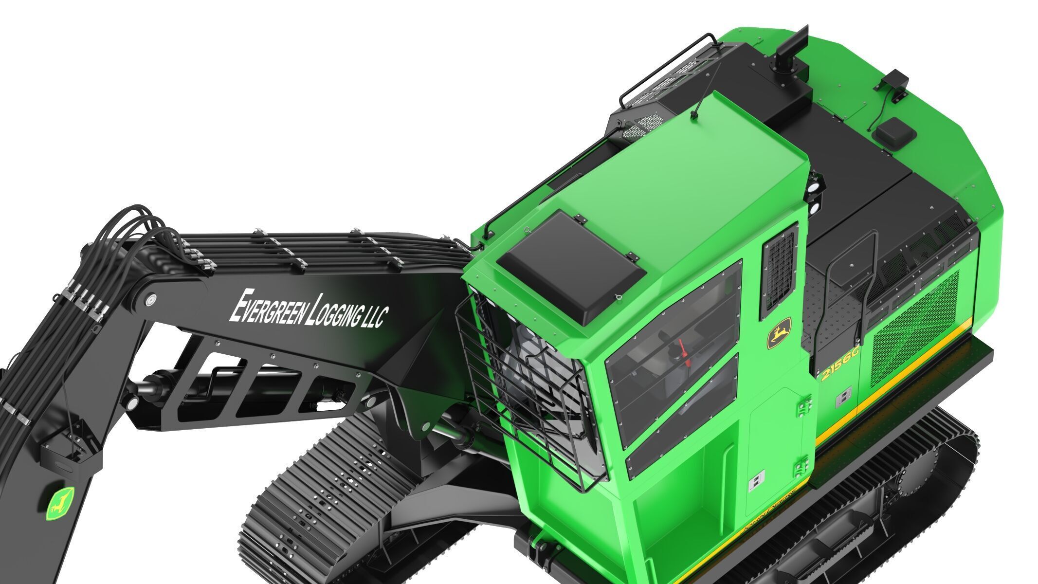 John Deere 2156G Log Loader 2021 3D model_18