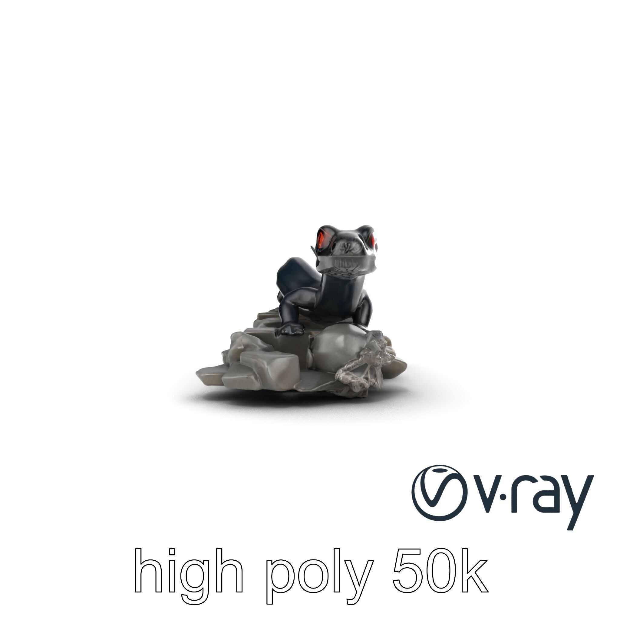 Shadowy Basilisk Creature Model Pack Low-poly 3D model_25