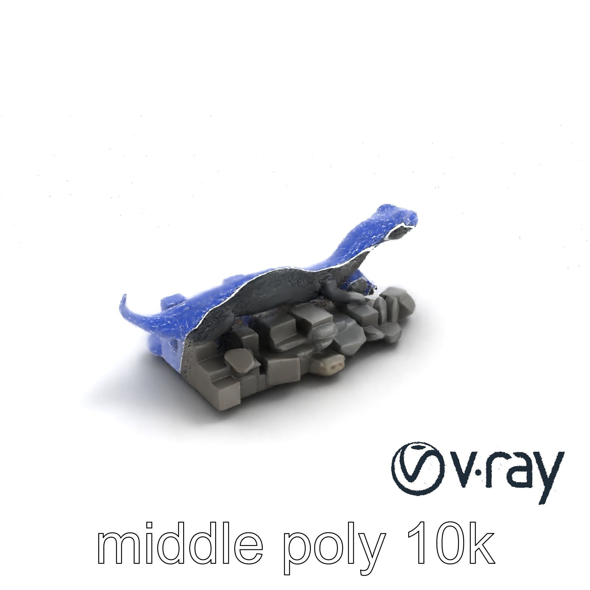 Shadowy Basilisk Creature Model Pack Low-poly 3D model_30