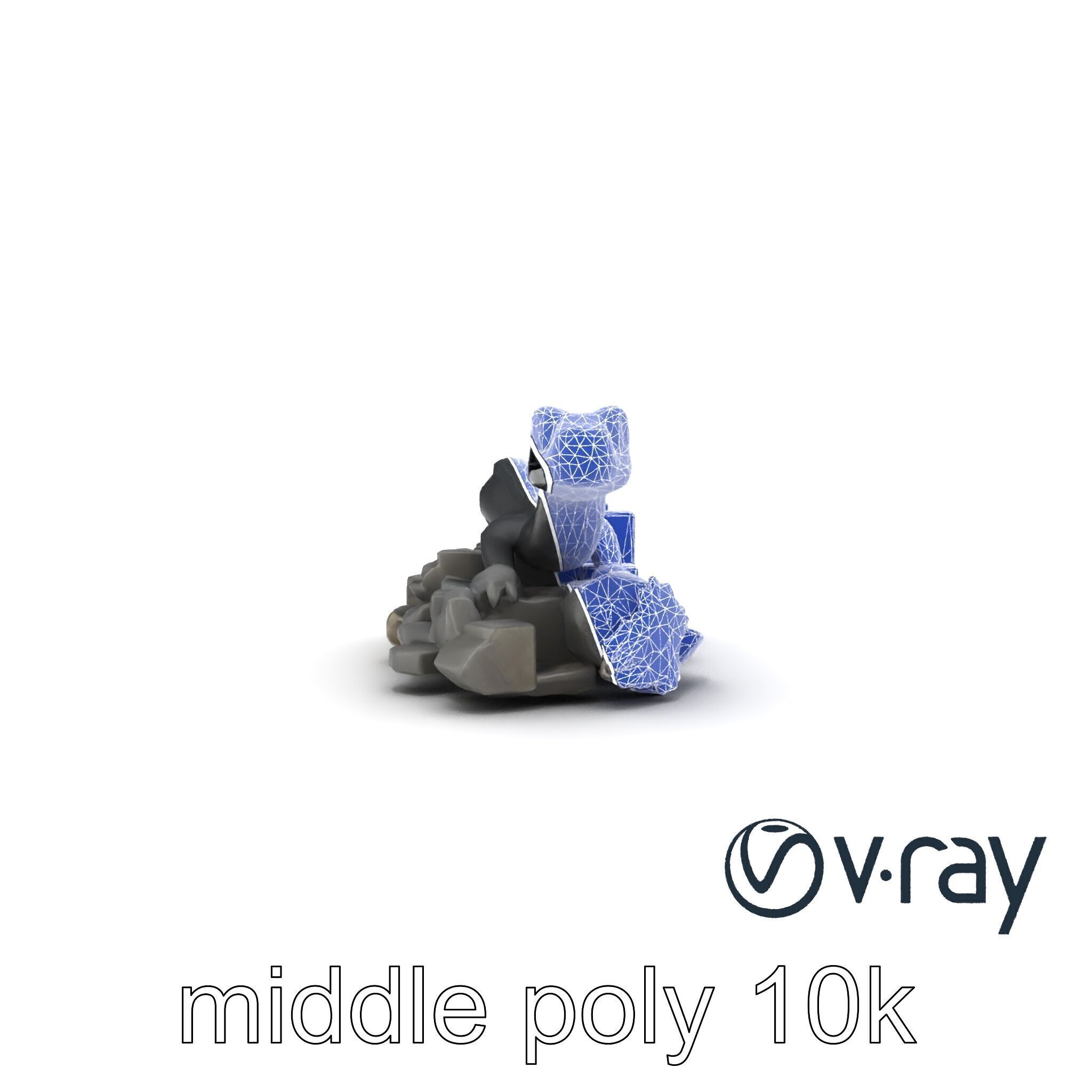 Shadowy Basilisk Creature Model Pack Low-poly 3D model_16