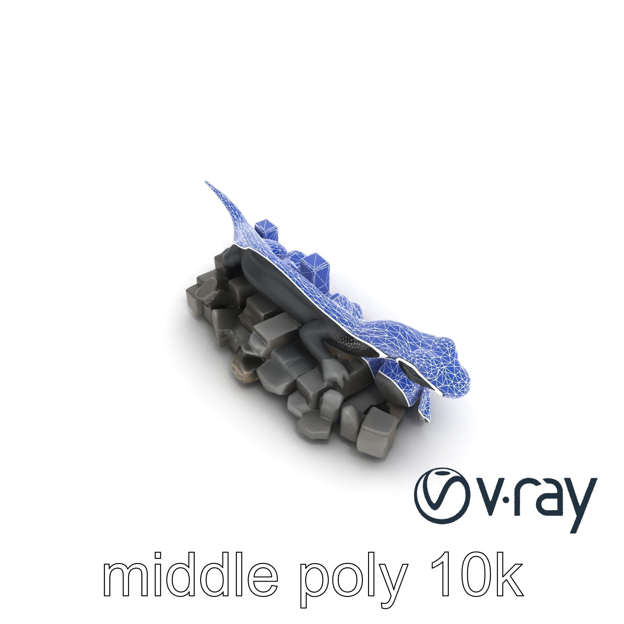 Shadowy Basilisk Creature Model Pack Low-poly 3D model_12
