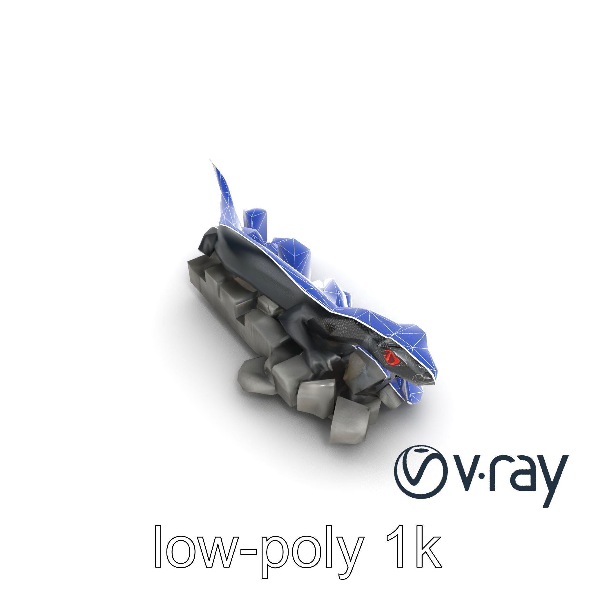 Shadowy Basilisk Creature Model Pack Low-poly 3D model_18