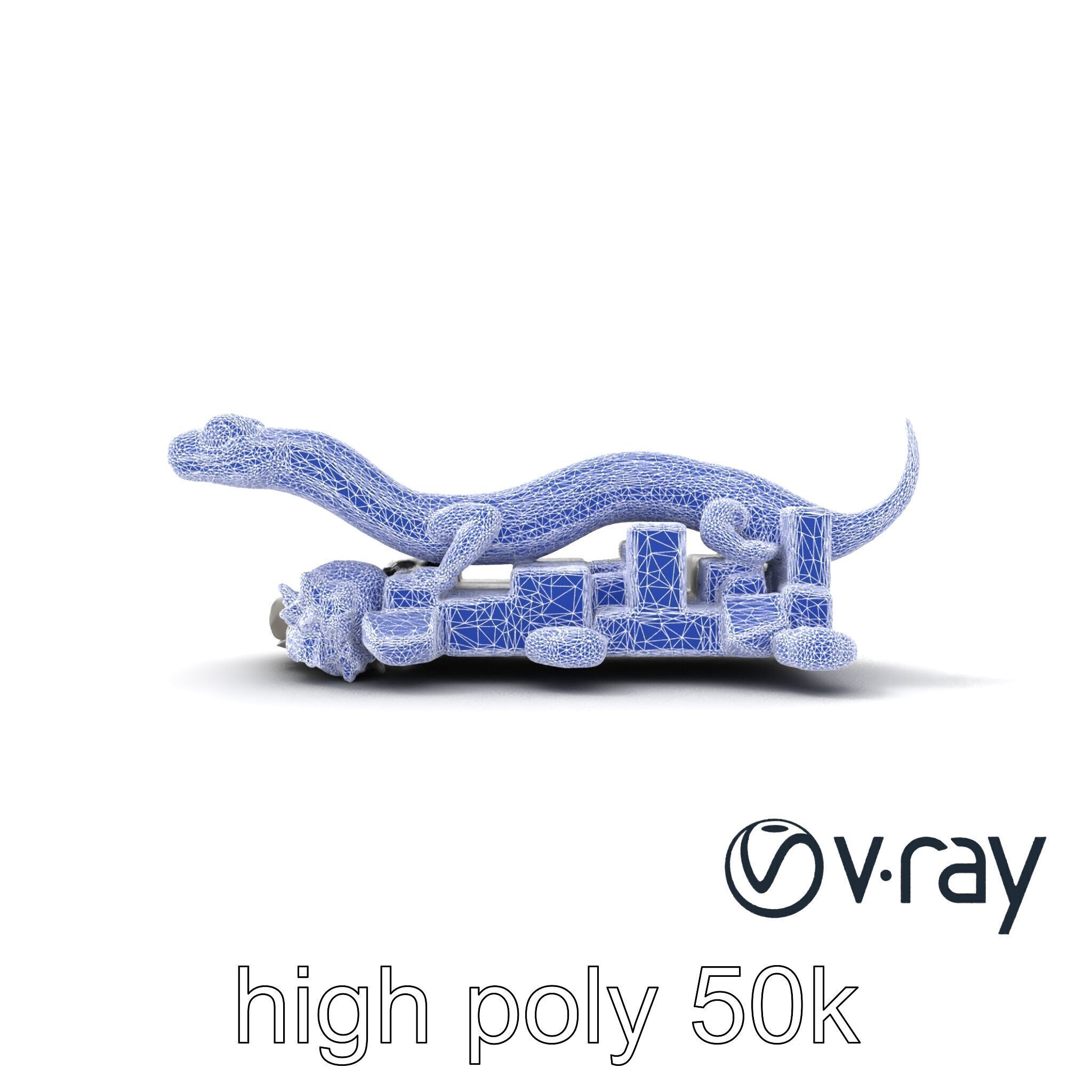 Shadowy Basilisk Creature Model Pack Low-poly 3D model_19