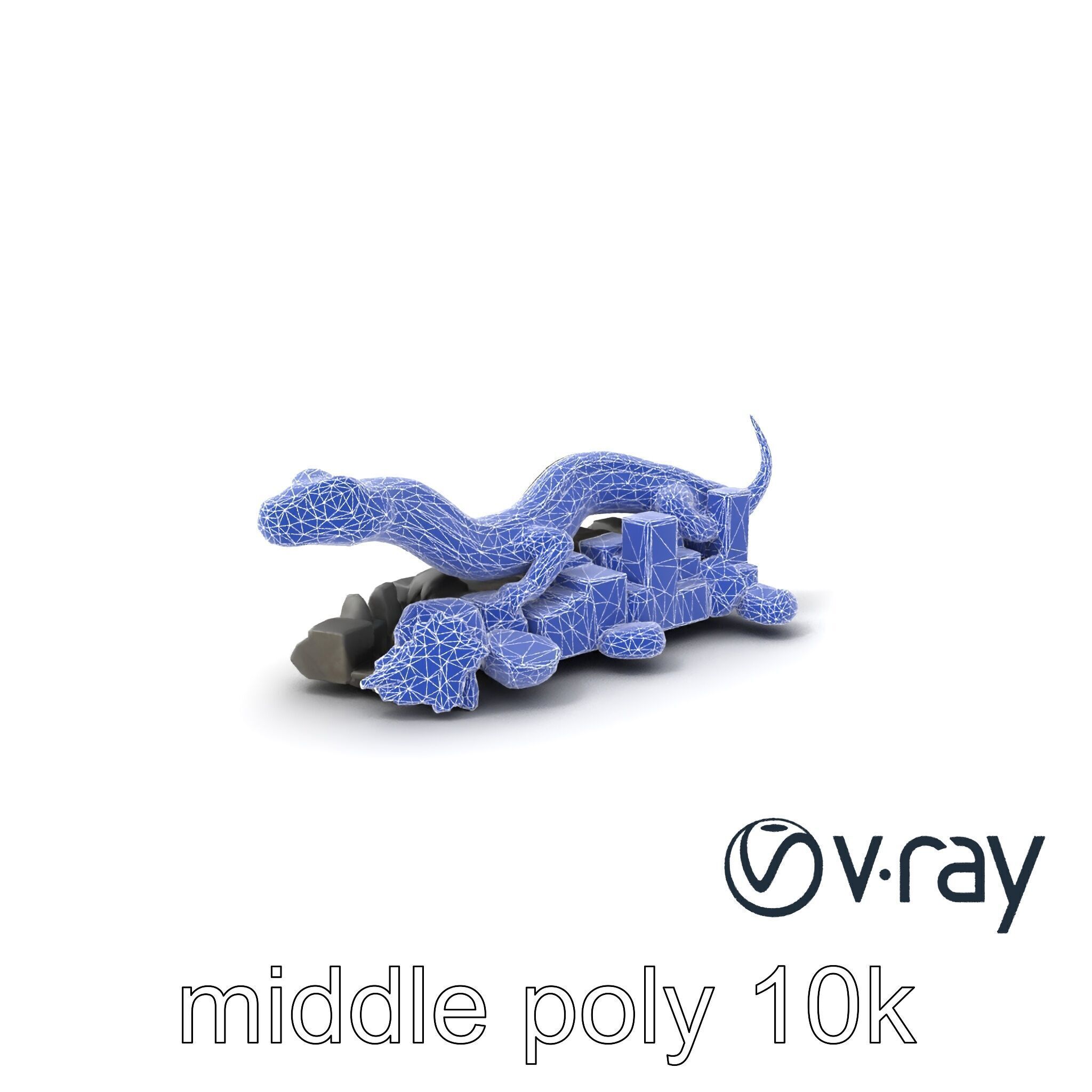 Shadowy Basilisk Creature Model Pack Low-poly 3D model_4