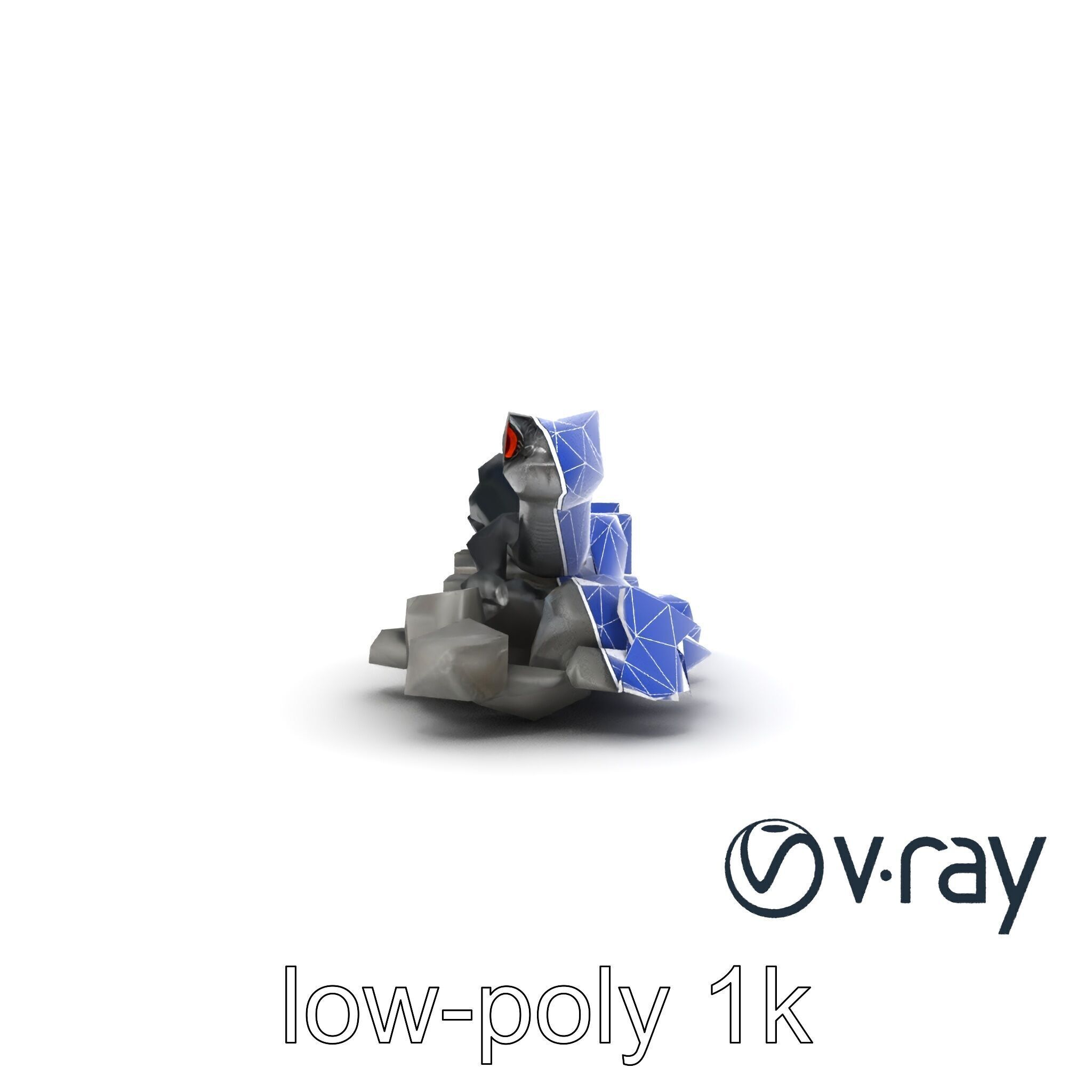 Shadowy Basilisk Creature Model Pack Low-poly 3D model_26