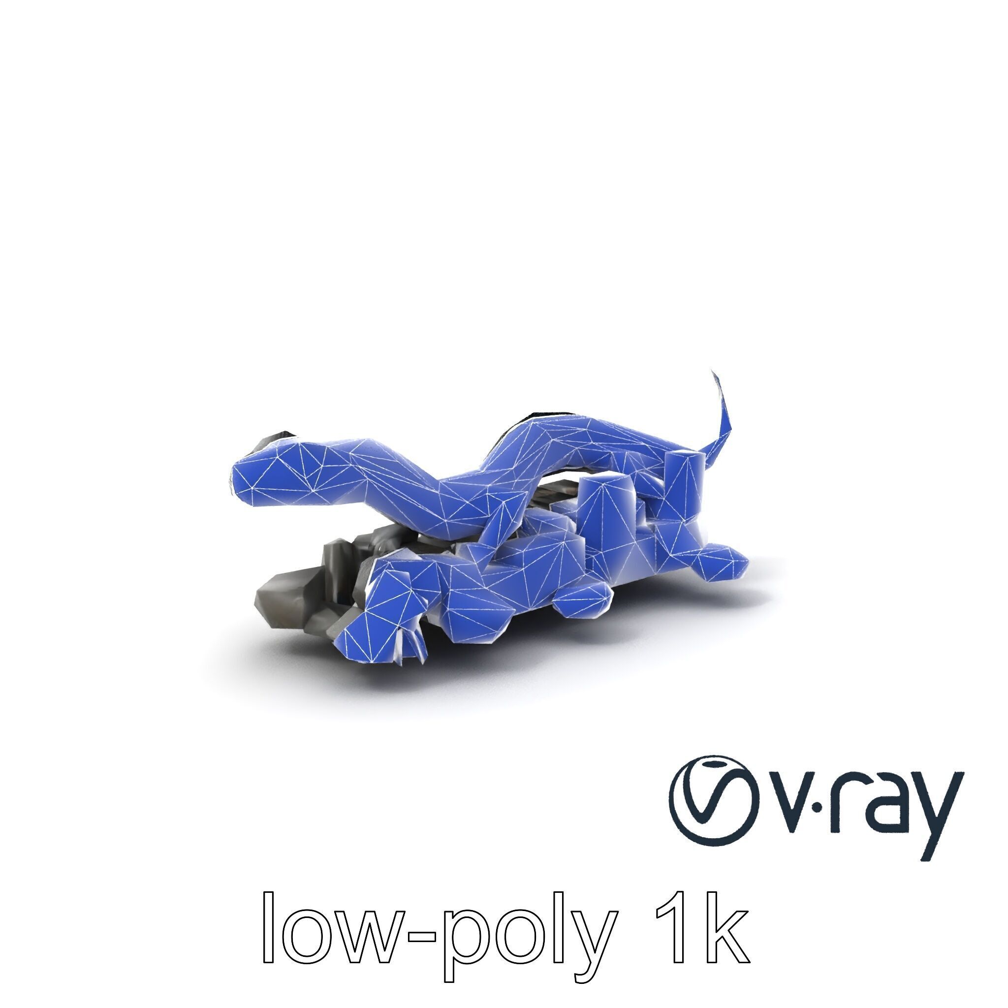 Shadowy Basilisk Creature Model Pack Low-poly 3D model_5