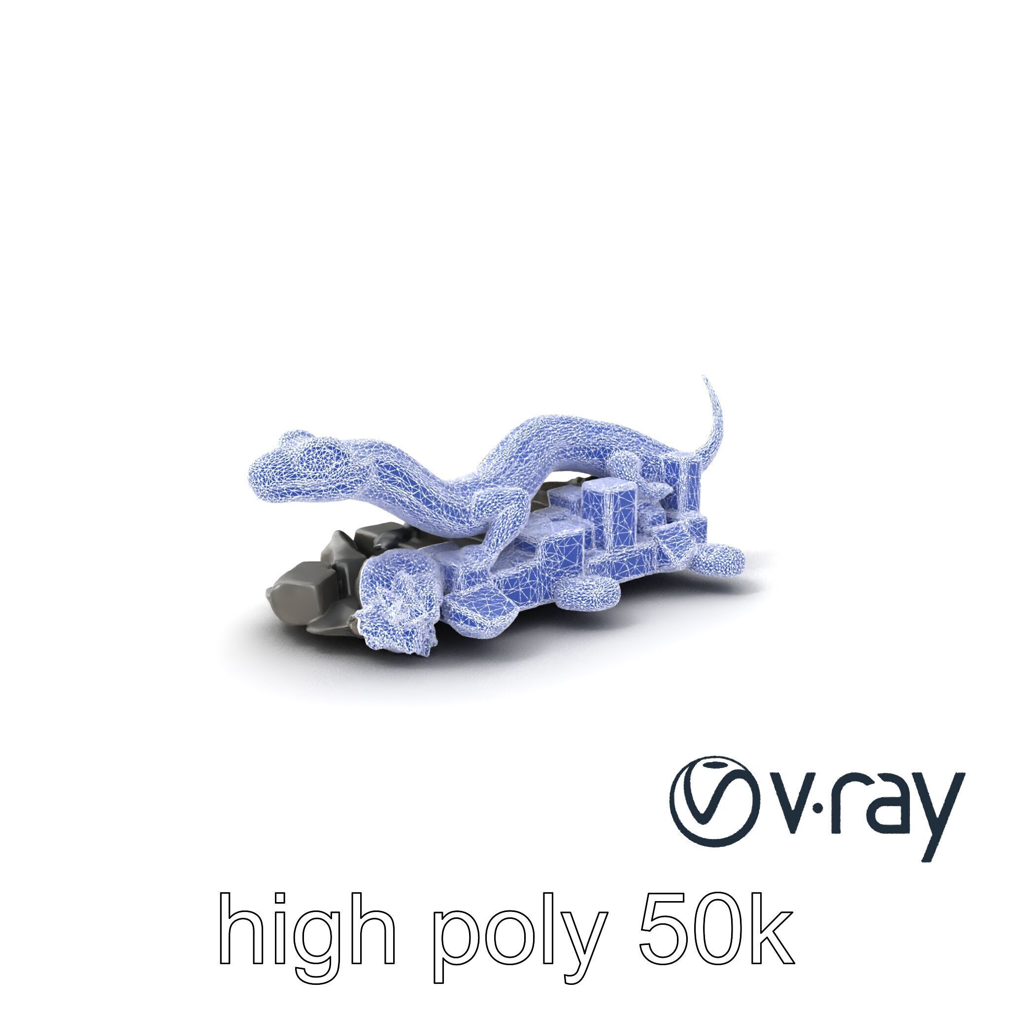 Shadowy Basilisk Creature Model Pack Low-poly 3D model_14