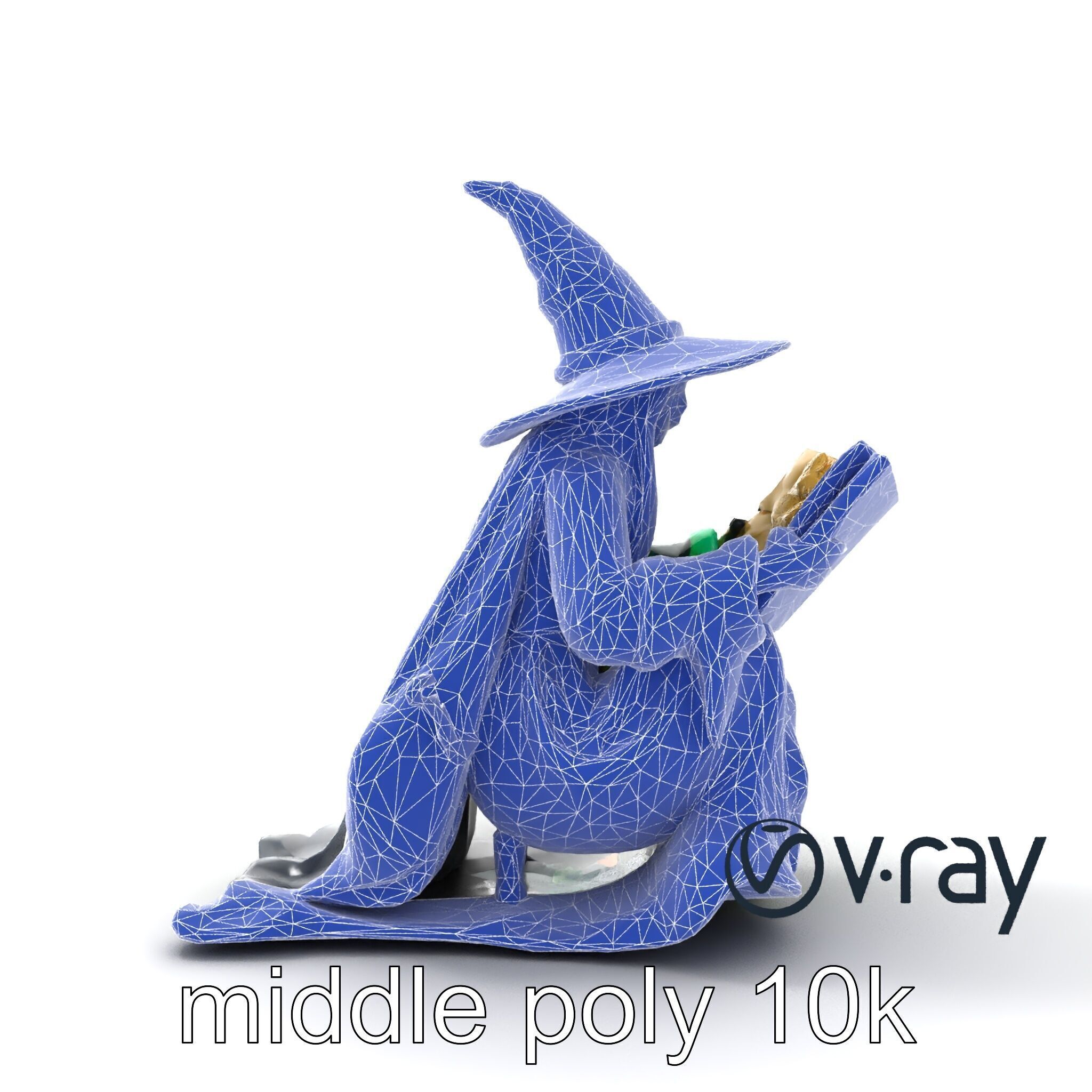 Witch and Cauldron Mystical Character model pack Low-poly 3D model_28