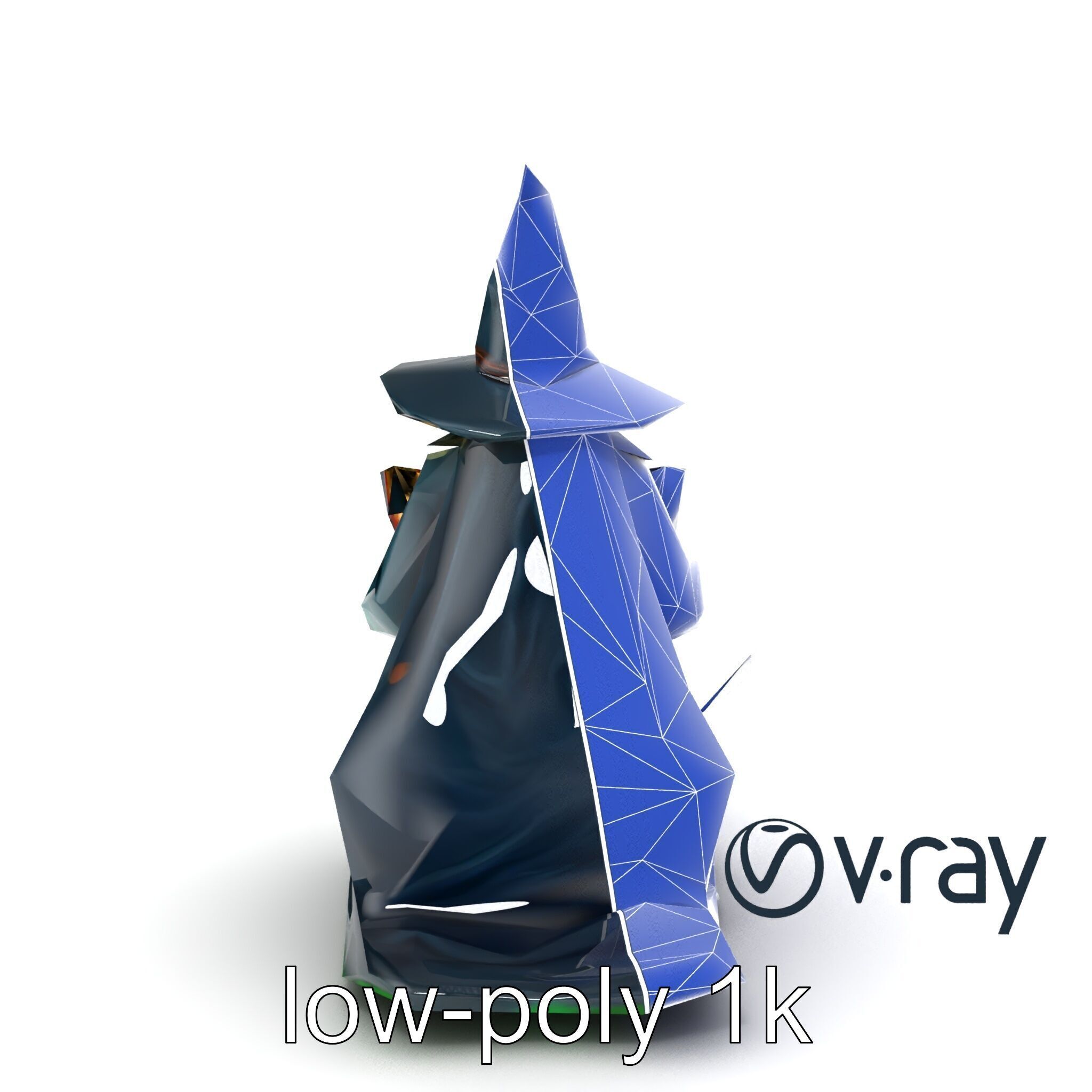 Witch and Cauldron Mystical Character model pack Low-poly 3D model_22