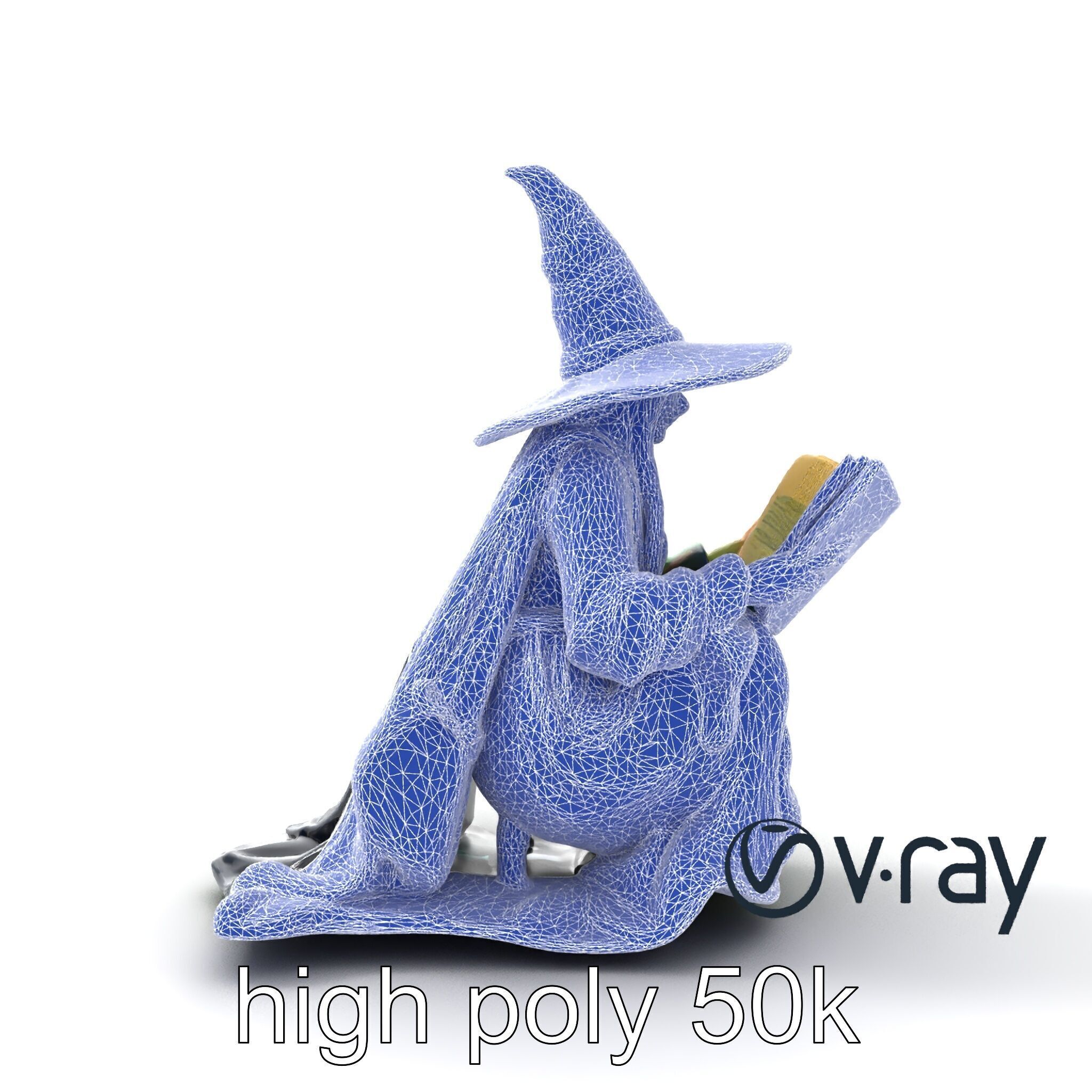 Witch and Cauldron Mystical Character model pack Low-poly 3D model_19