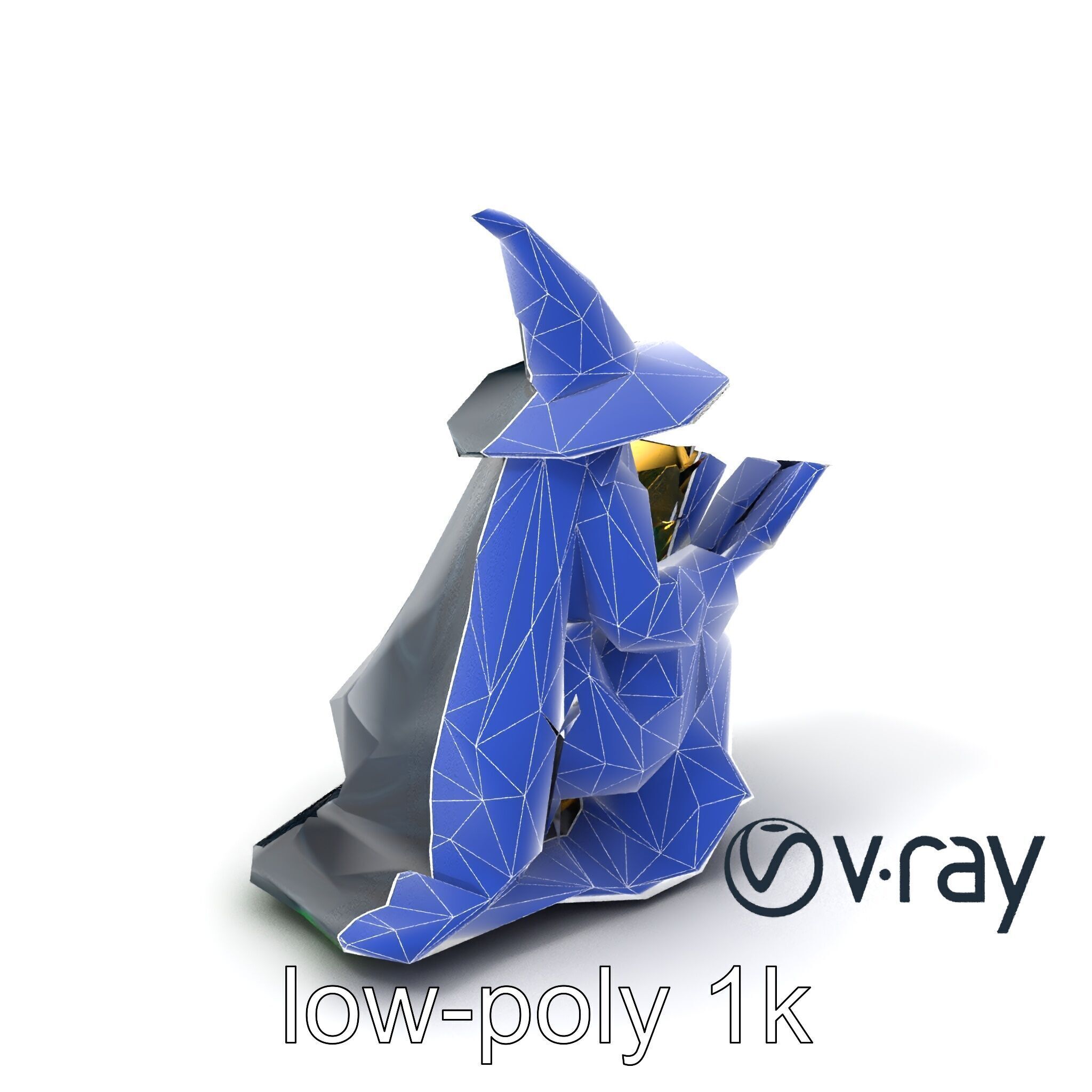 Witch and Cauldron Mystical Character model pack Low-poly 3D model_15