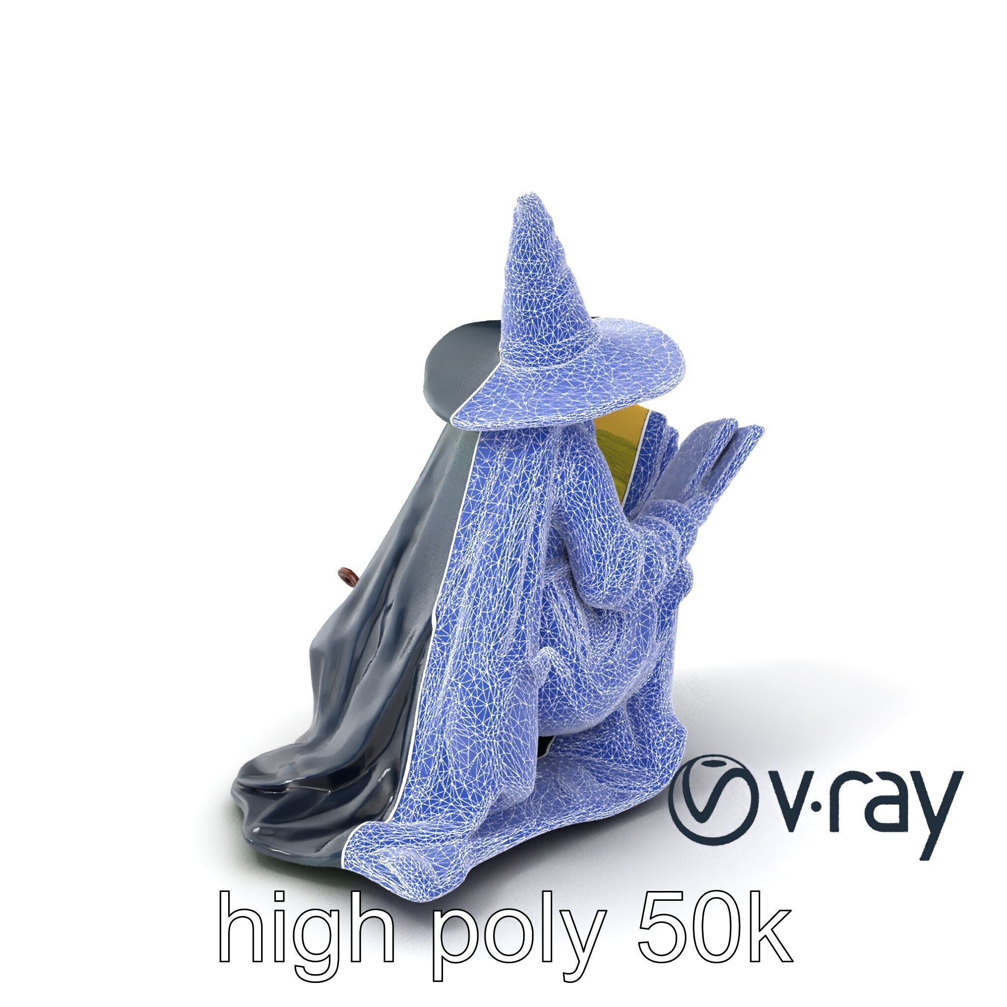 Witch and Cauldron Mystical Character model pack Low-poly 3D model_23