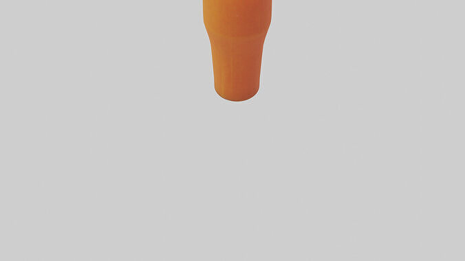 Carrot ginger juice model Low-poly 3D model 4