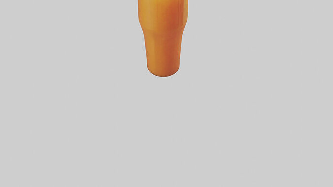 Carrot ginger juice model Low-poly 3D model 7