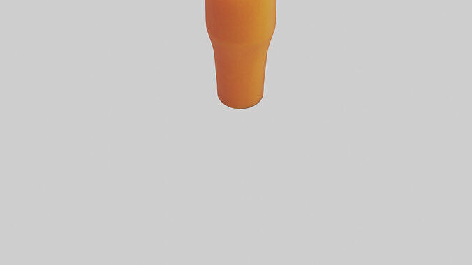 Carrot ginger juice model Low-poly 3D model 5
