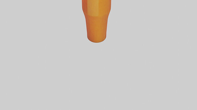 Carrot ginger juice model Low-poly 3D model 6