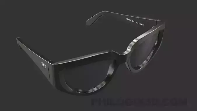 Off-White OERI116 5707 Black Sunglasses