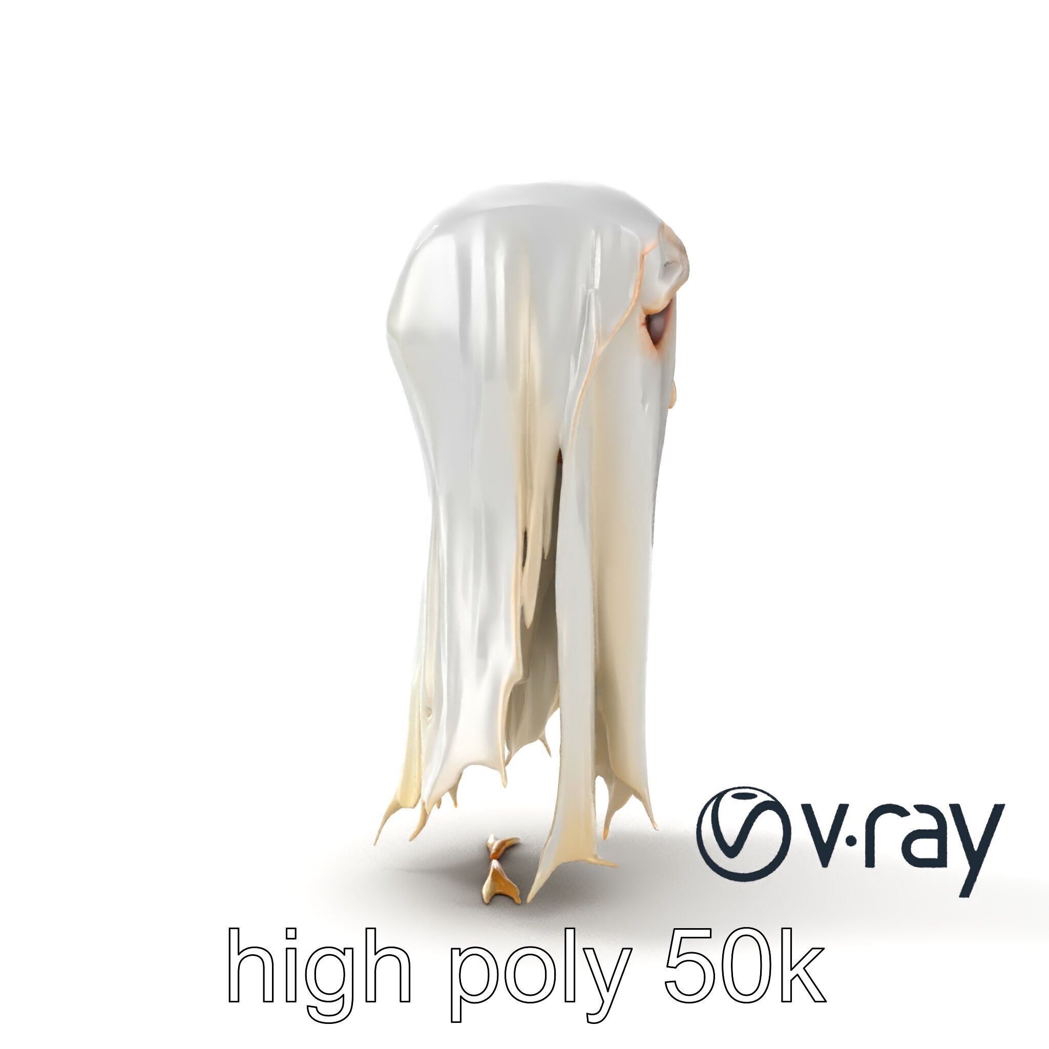 Translucent Ghost Tattered Appearance model pack Low-poly 3D model_26