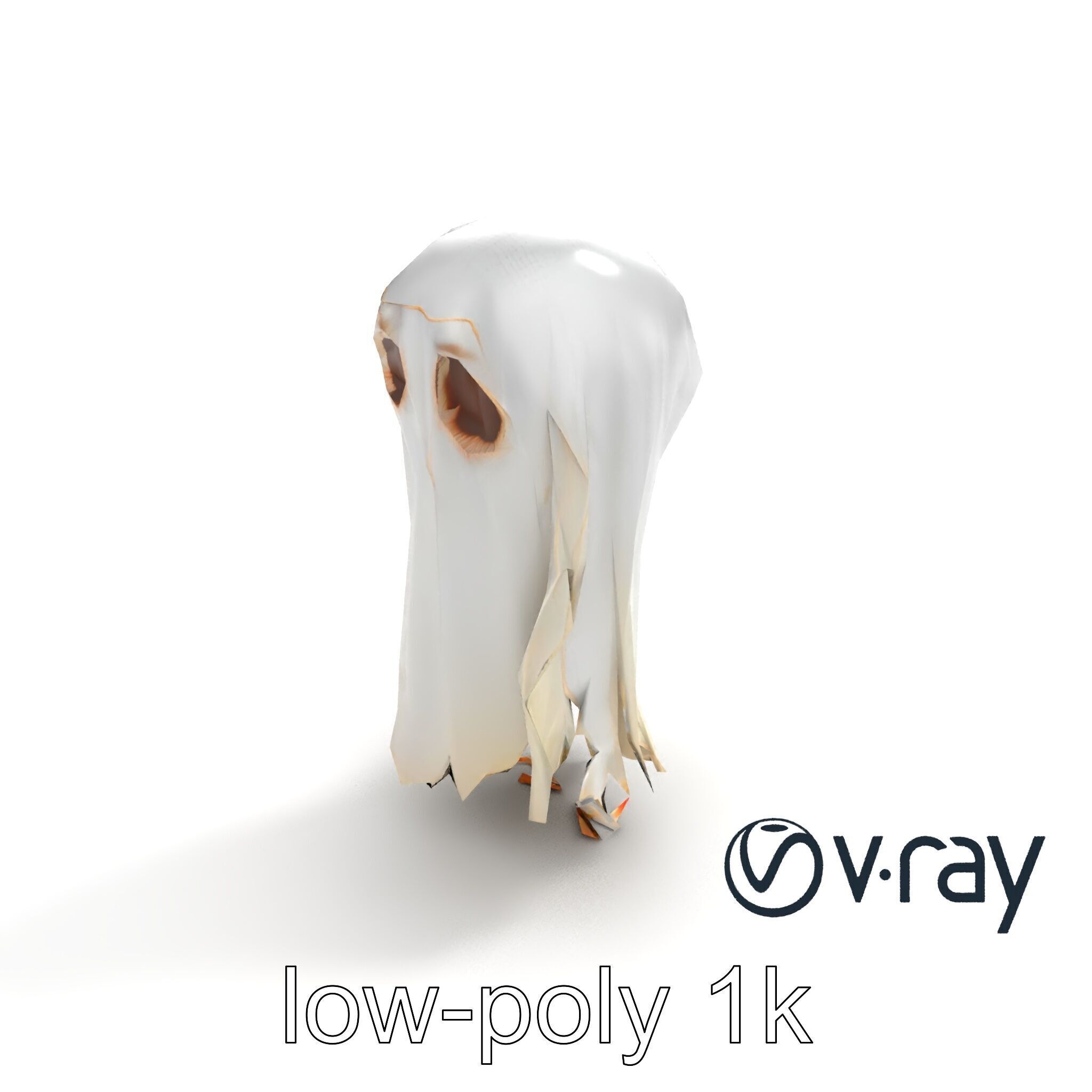 Translucent Ghost Tattered Appearance model pack Low-poly 3D model_8