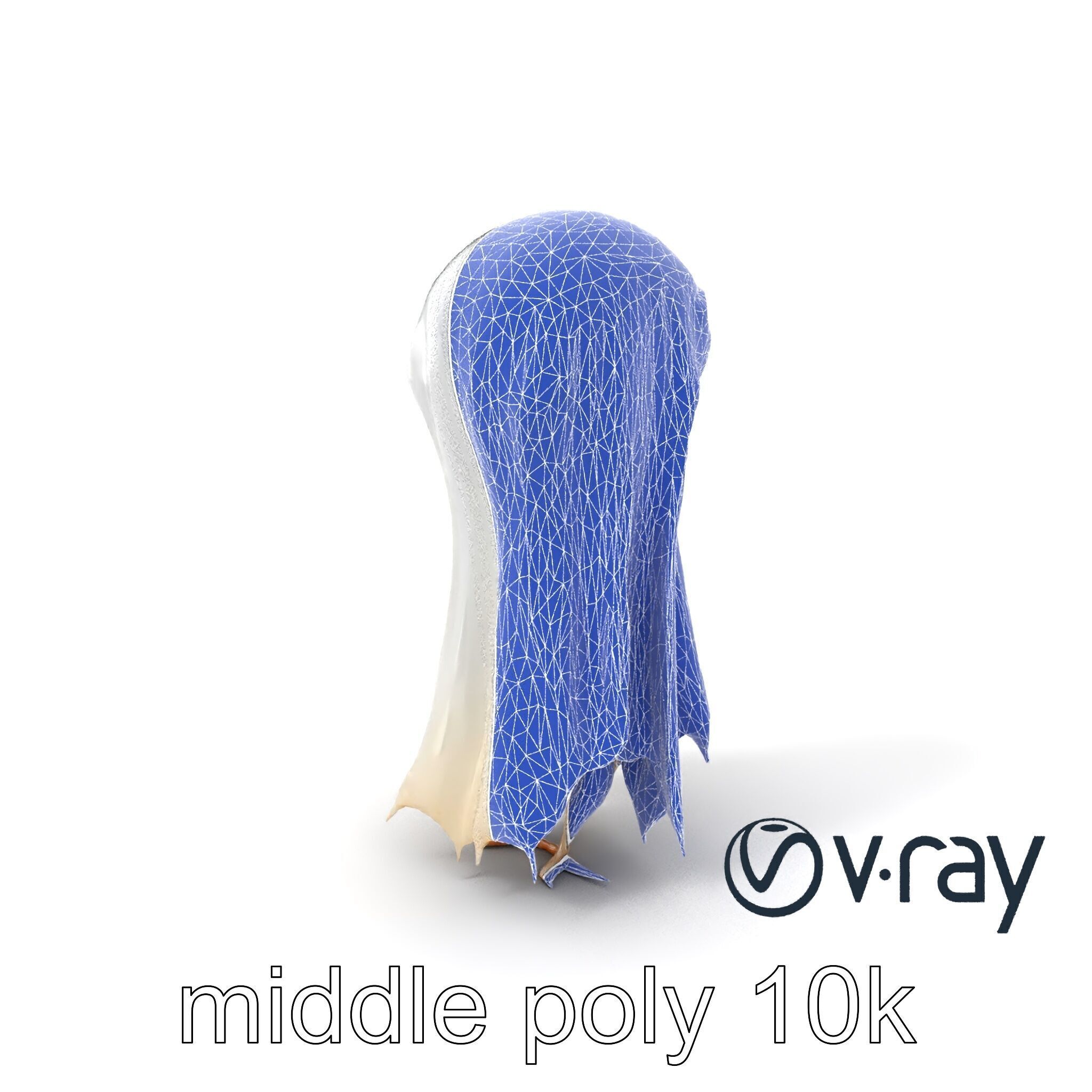 Translucent Ghost Tattered Appearance model pack Low-poly 3D model_4