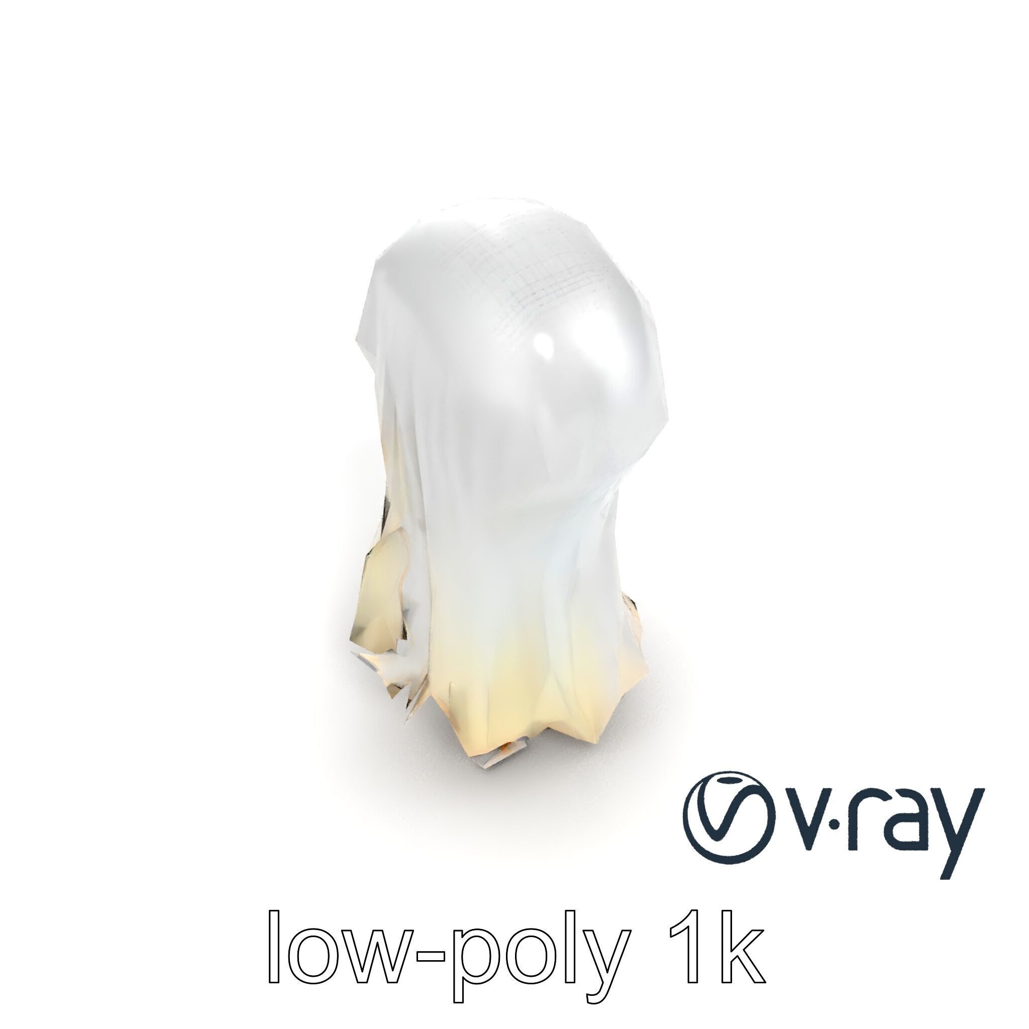 Translucent Ghost Tattered Appearance model pack Low-poly 3D model_16